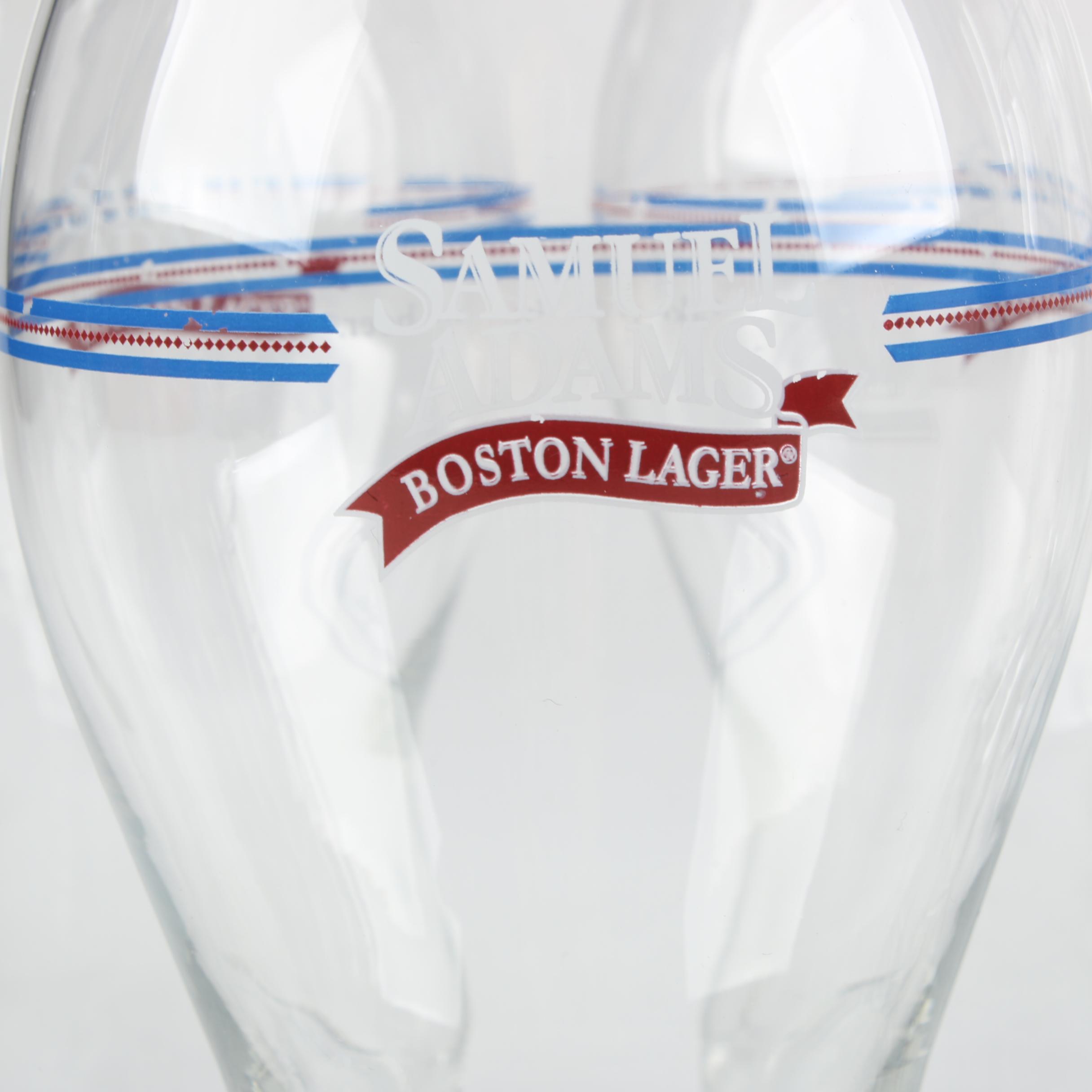 Sam Adams Pint Glasses with Pilsner Glasses