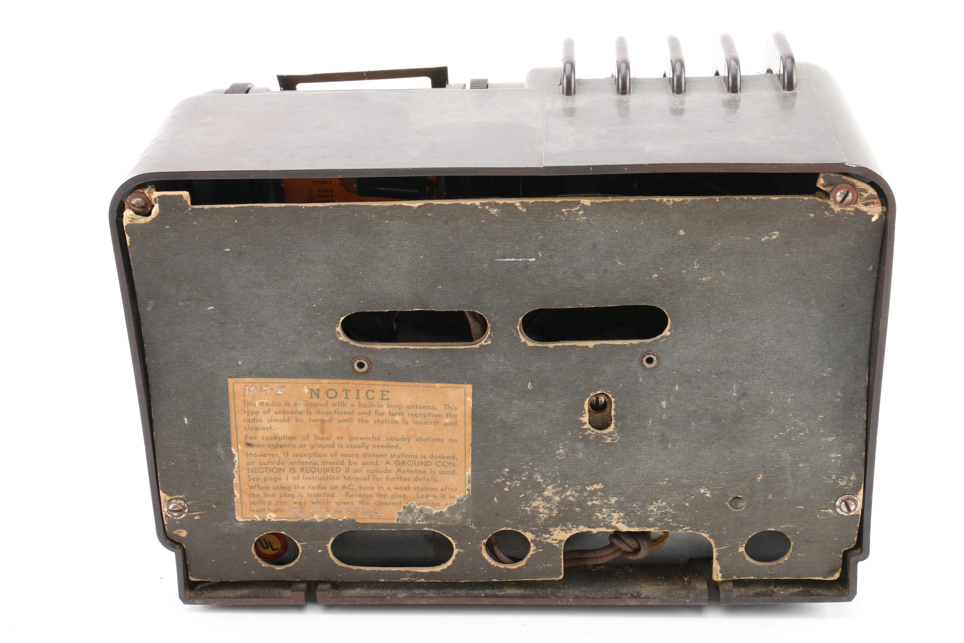 C. 1940s Montgomery Wards Airline Tabletop Radio