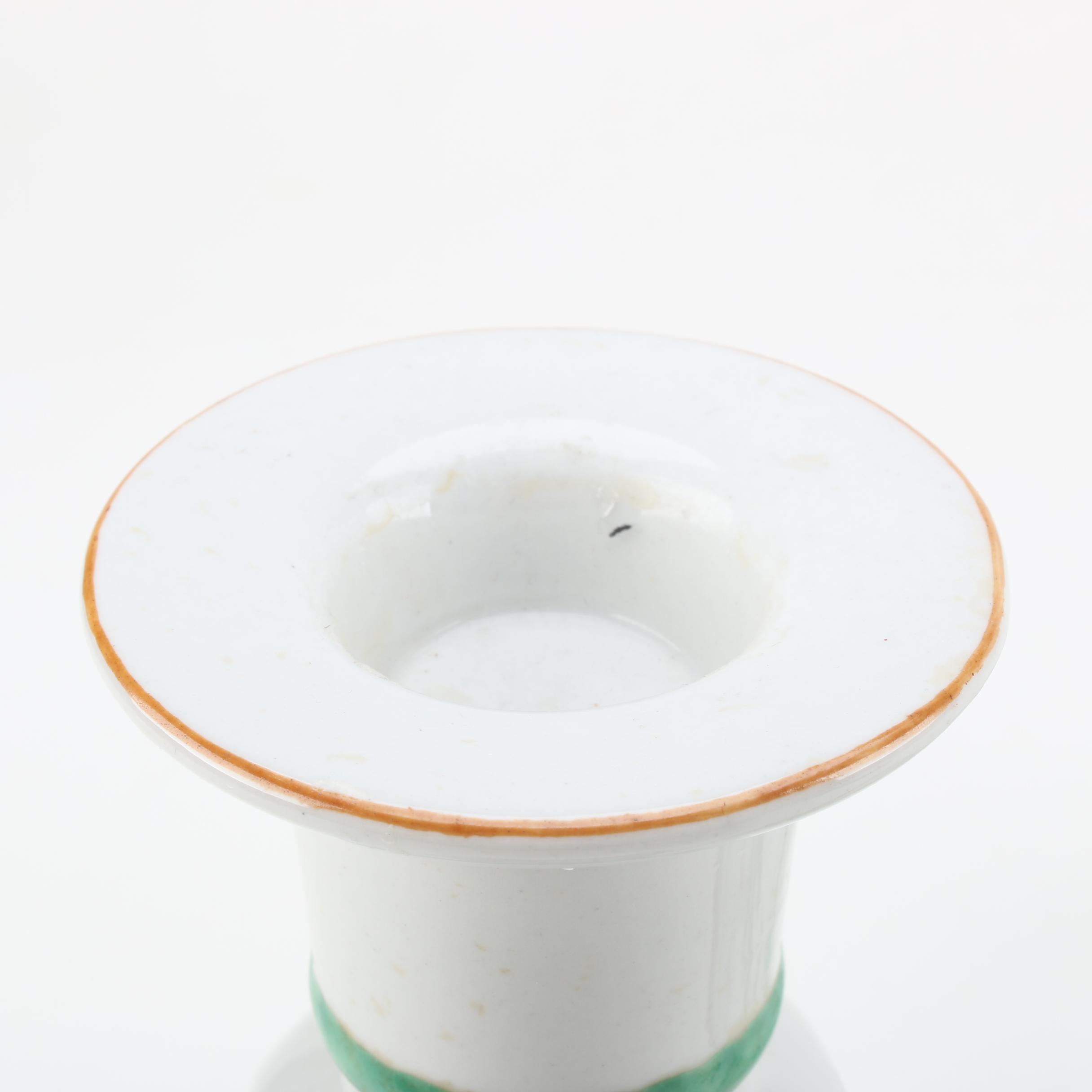 Chinese Porcelain Candlestick Holders