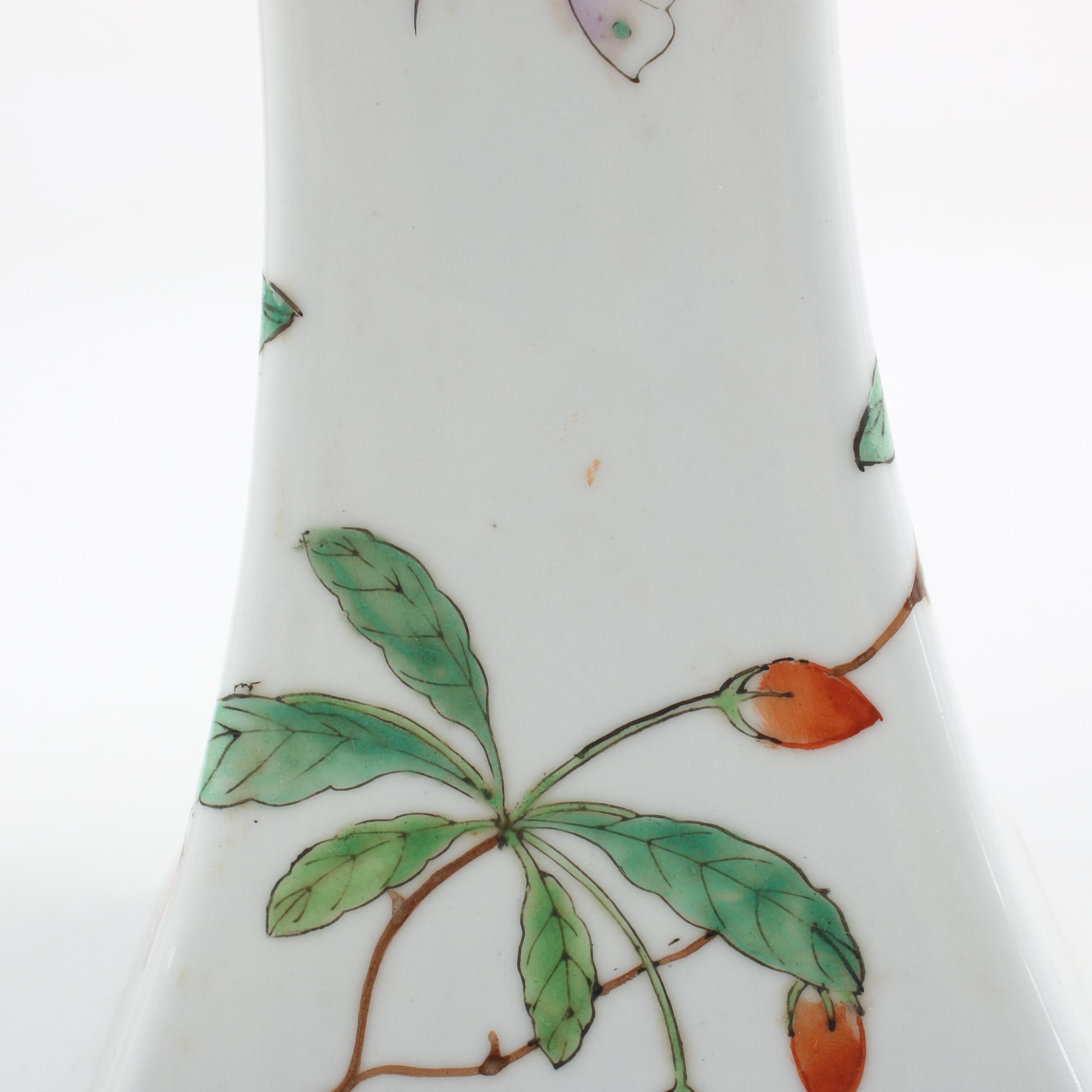 Chinese Porcelain Candlestick Holders