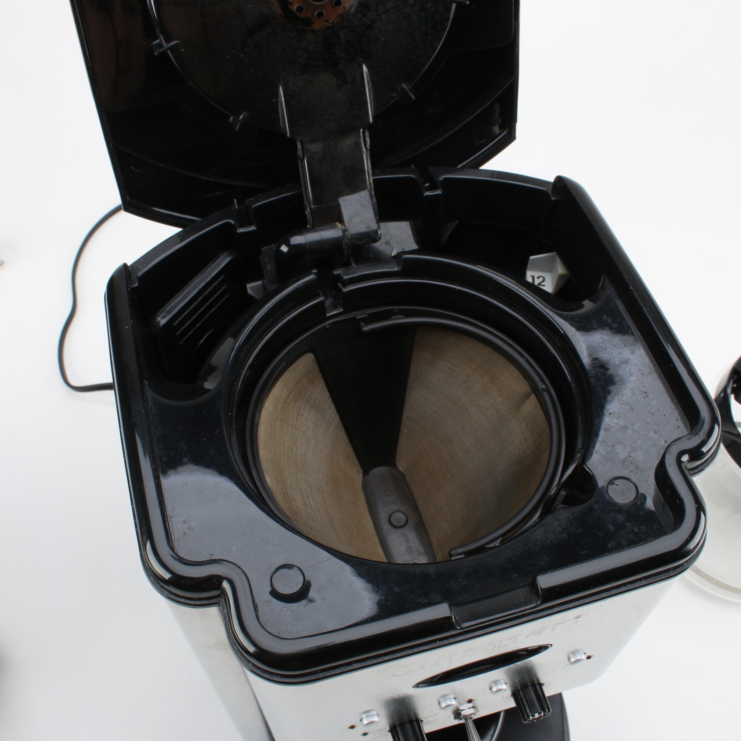 Cuisinart Coffee Maker and Black + Decker Toaster Oven