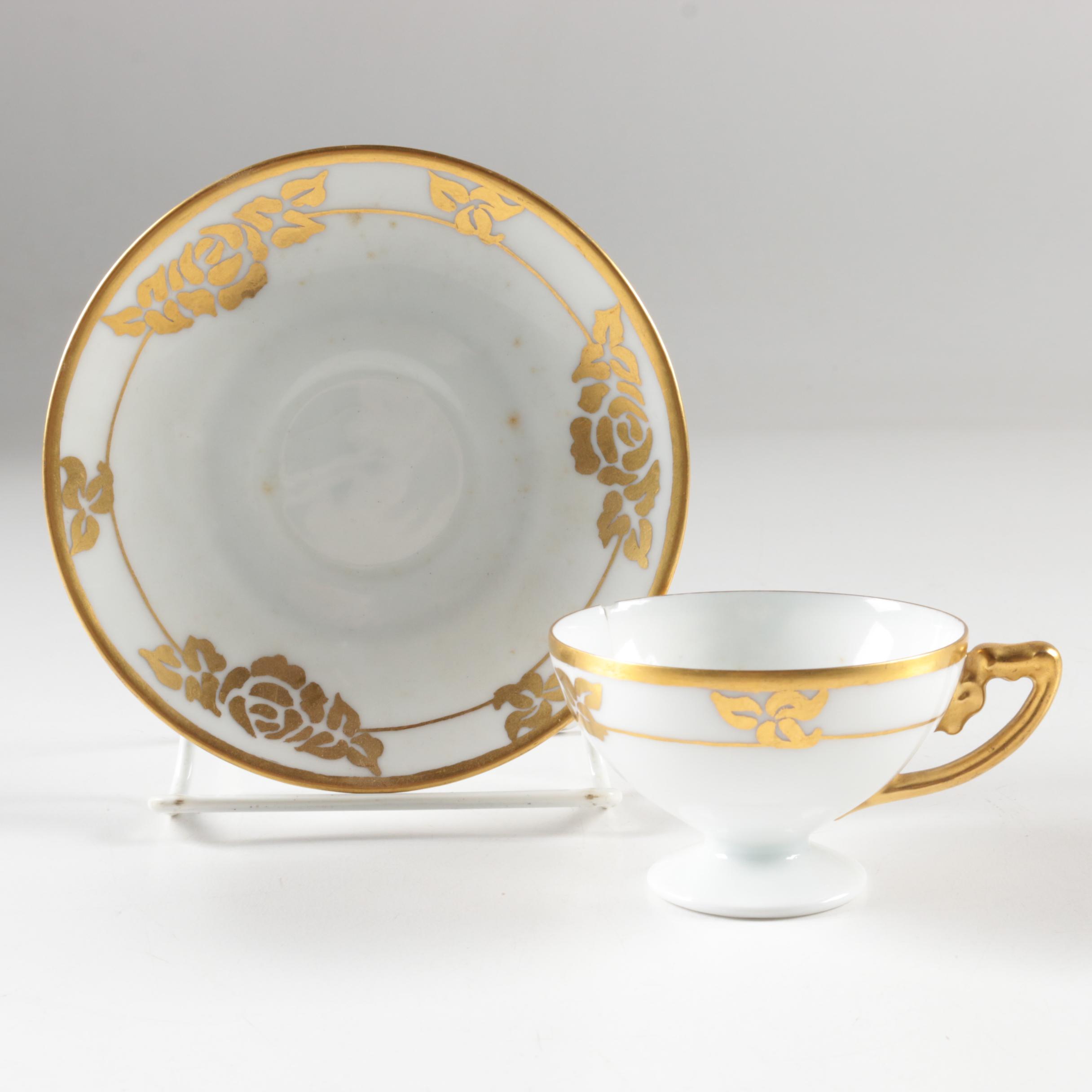 Antique Minton "Clare" Plate and Other Tableware