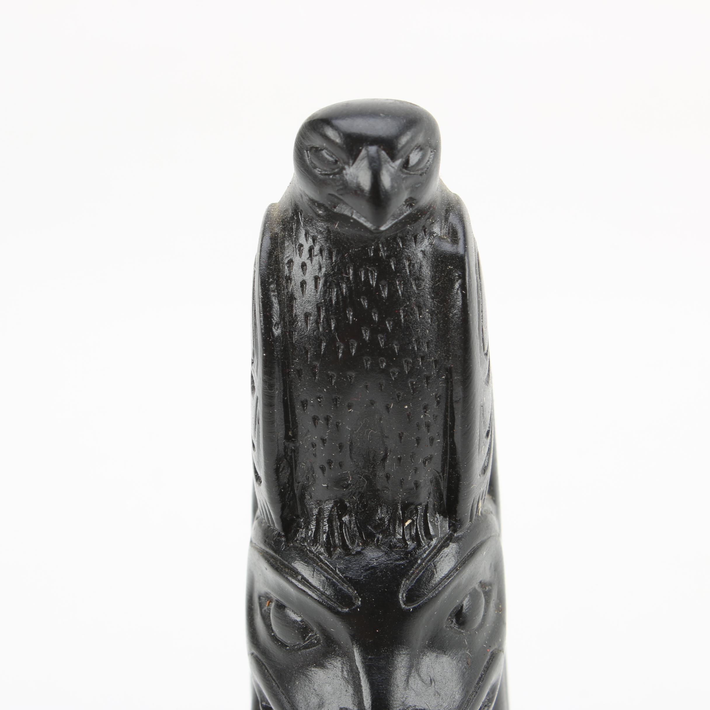 Boma Eagle Totem Pole Figurine