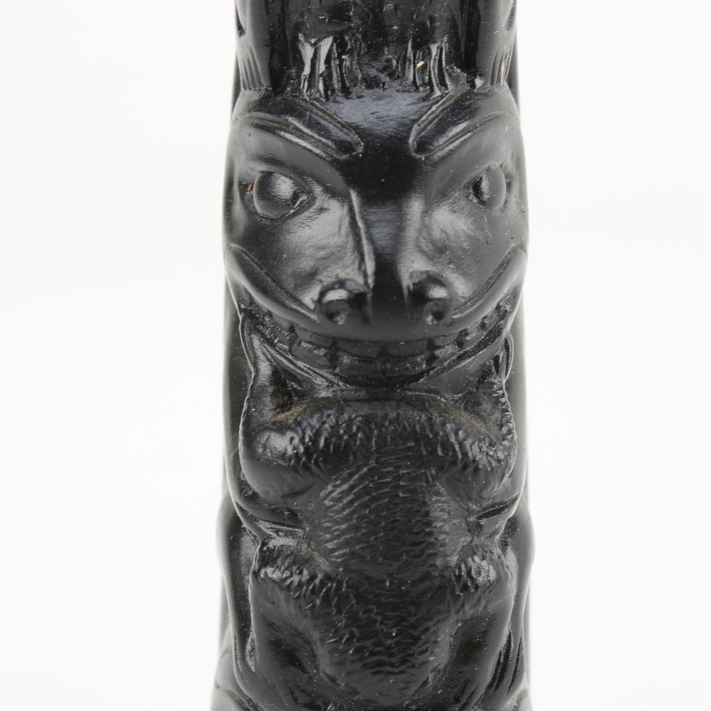 Boma Eagle Totem Pole Figurine