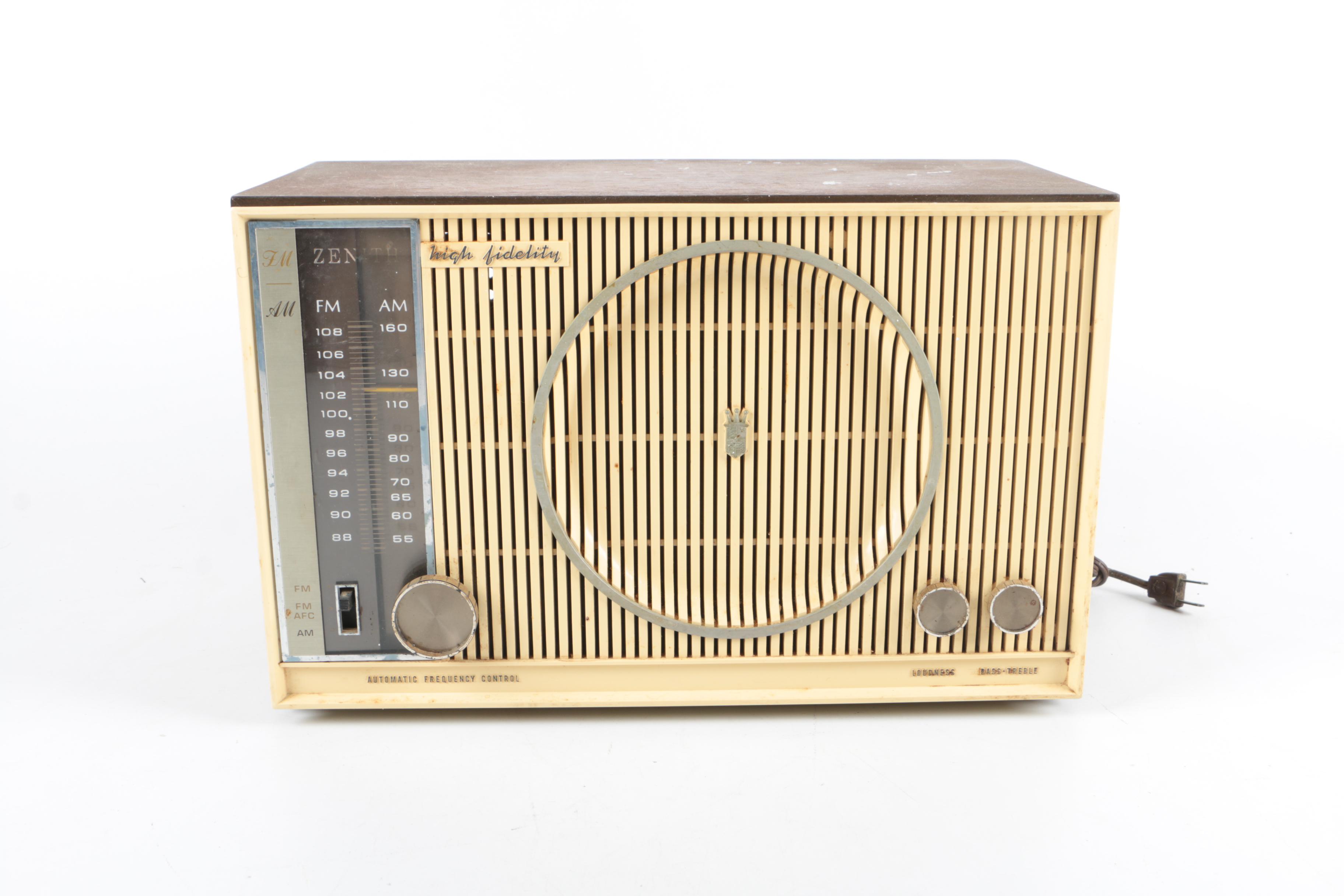 Vintage Zenith High Fidelity Radio