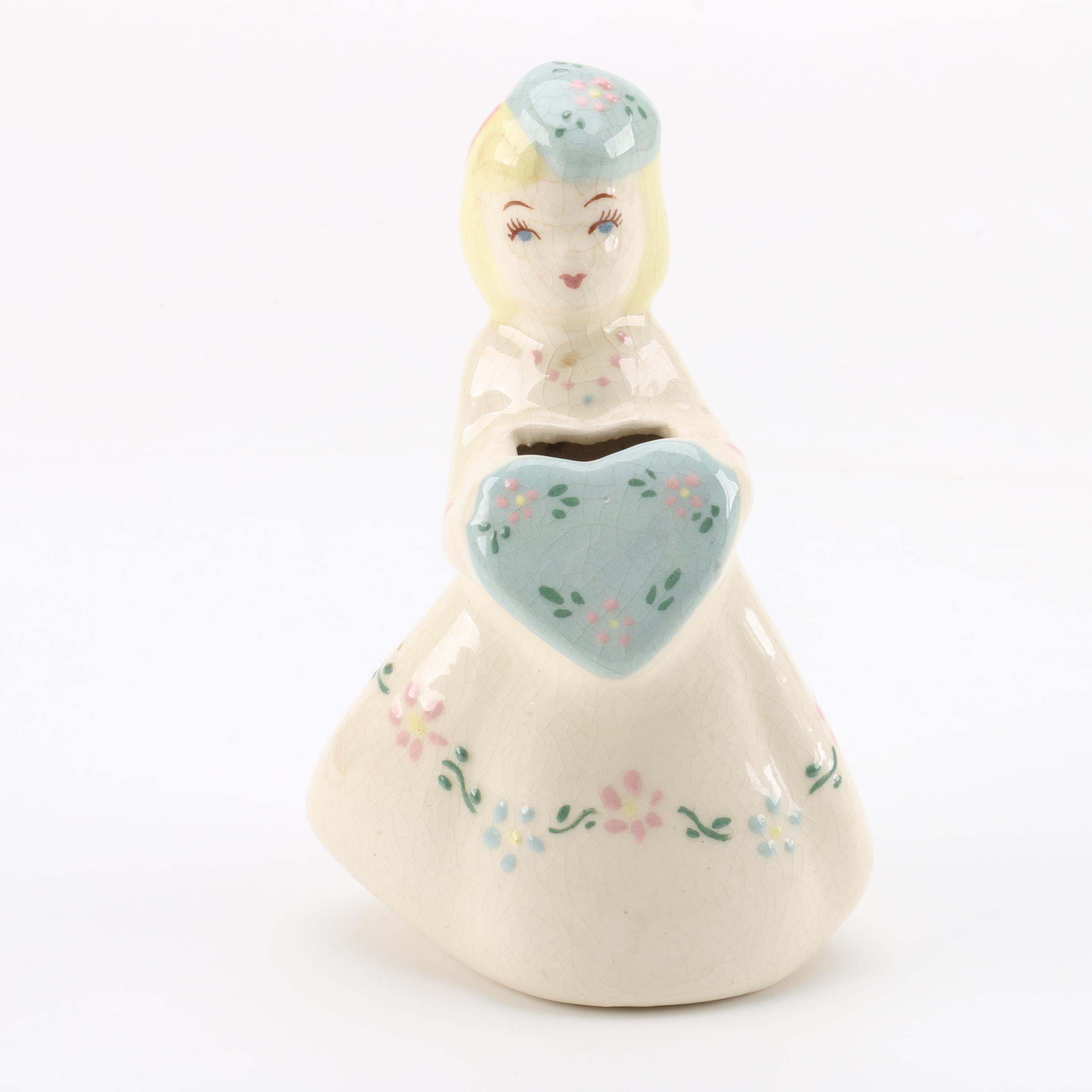 Goose Gal, Flute Girl and Heart Girl Figurines