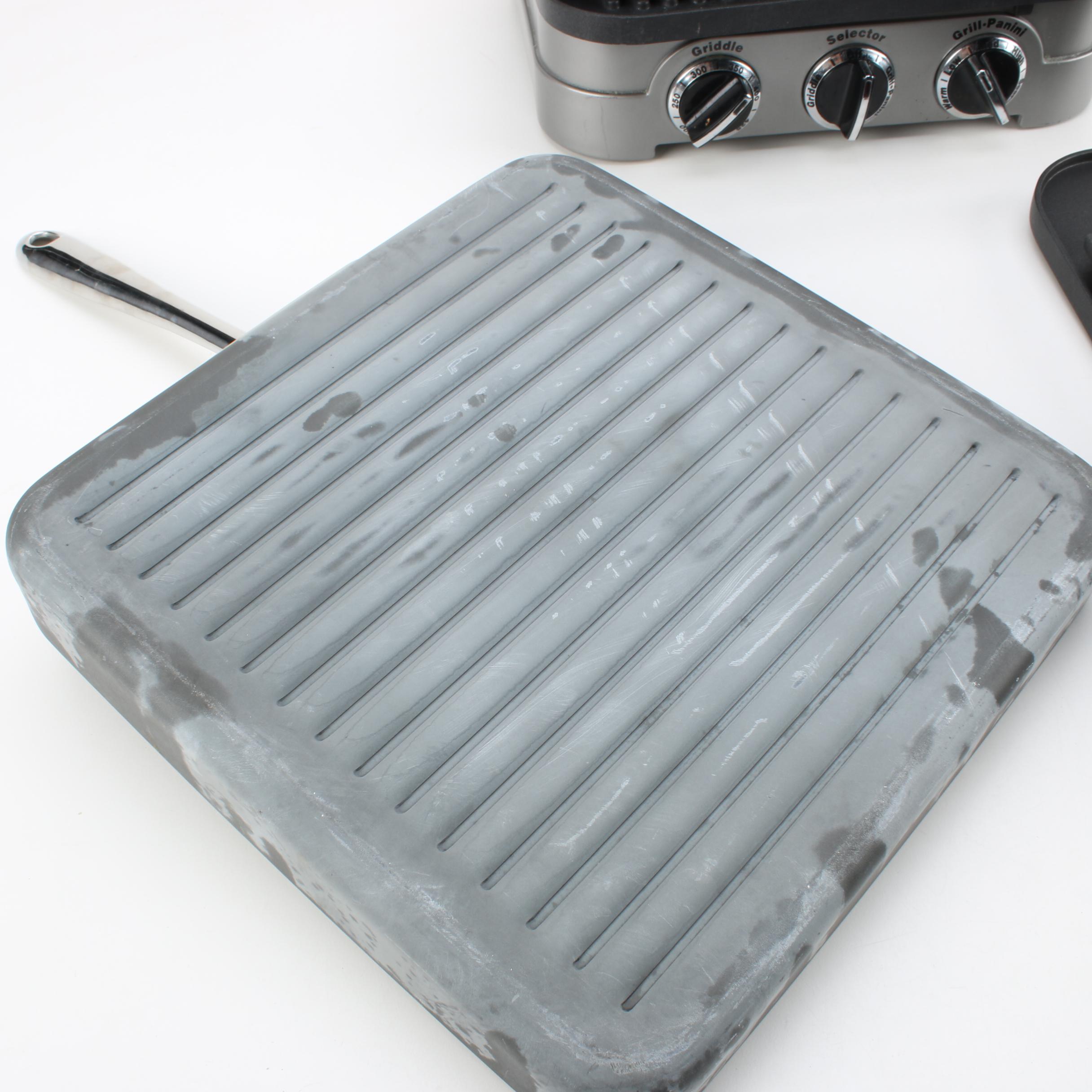 Cuisinart Griddler and All-Clad Griddle Pan