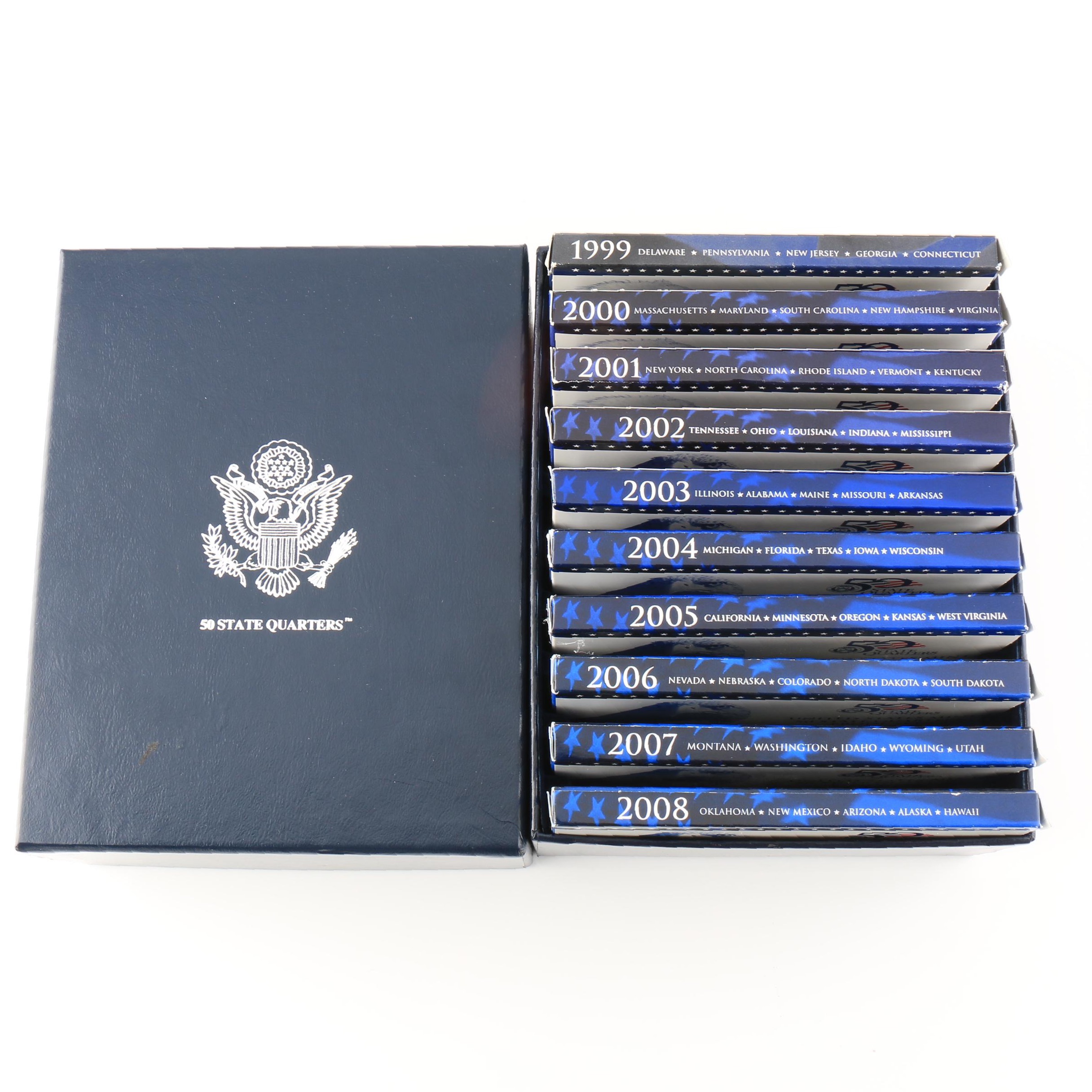 Ten U.S. Mint Statehood Quarters Proof Sets