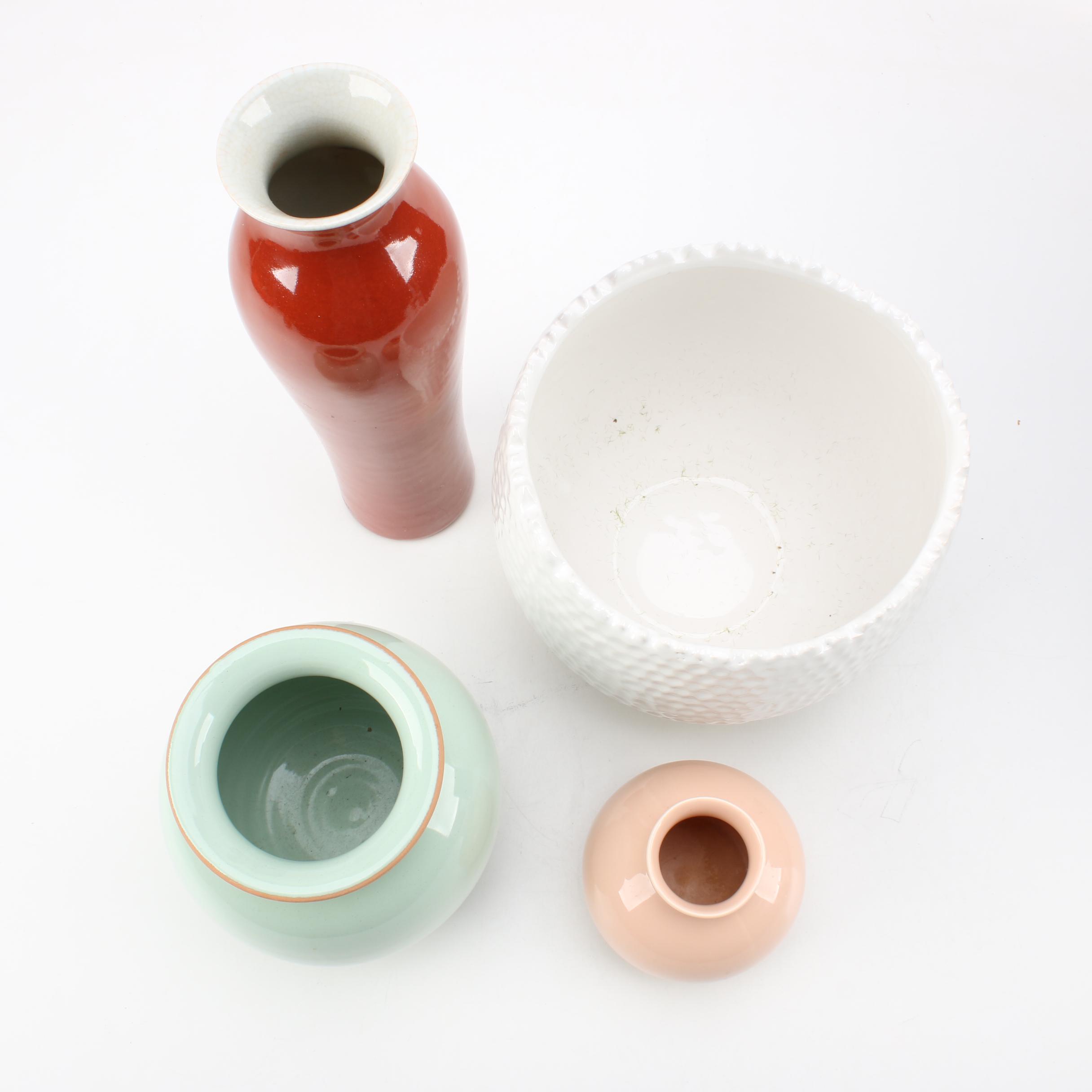 Ceramic Vases and a Planter