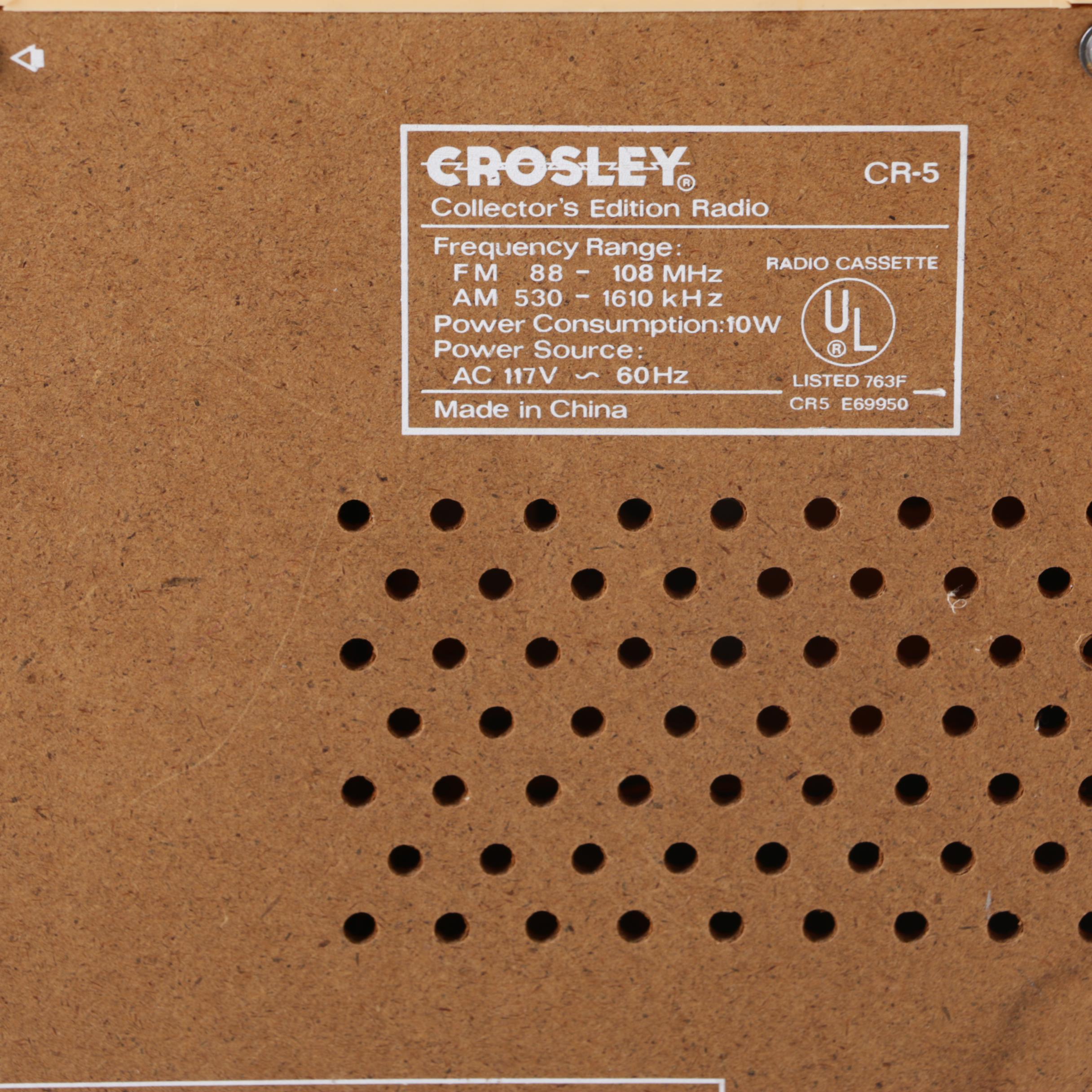 Crosley CR-5 Collector's Edition AM/FM Radio