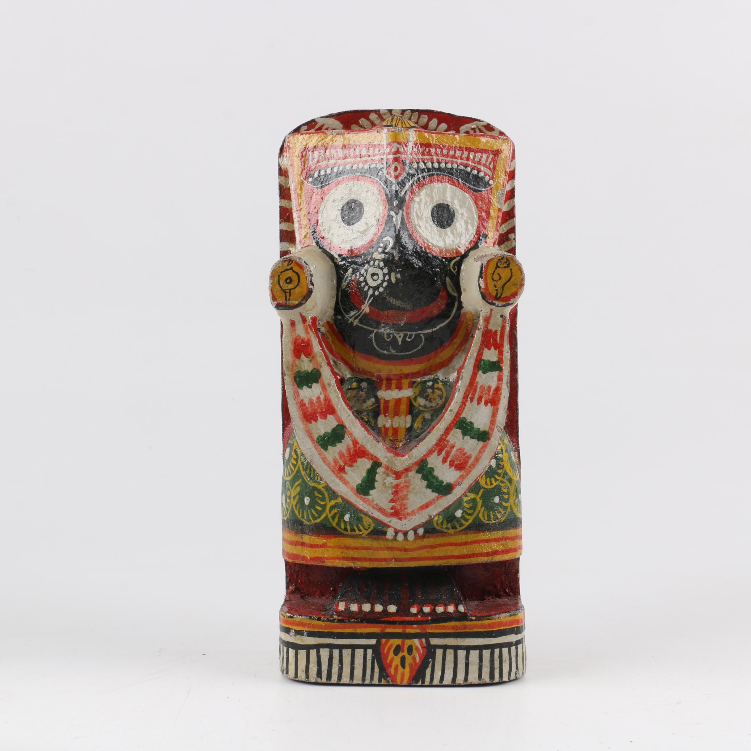 Colorful Papier Mache Warrior Figurines