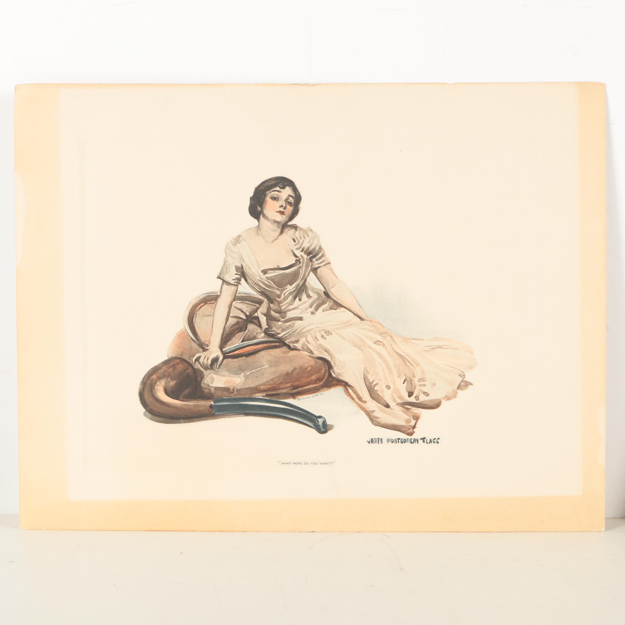 Color Halftone Prints After James Montgomery Flagg