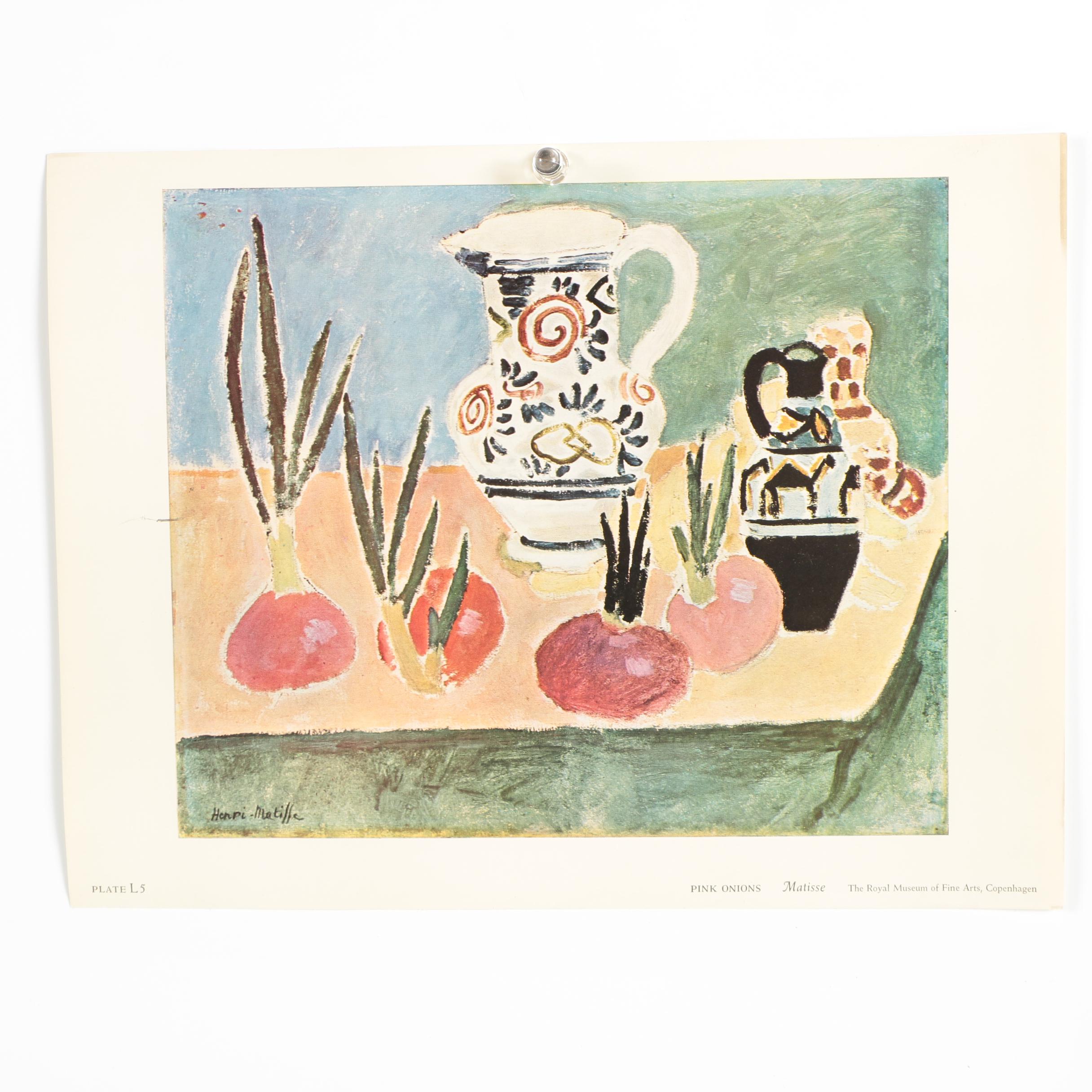 Reproduction Offset Lithographs After Degas, Cézanne, Manet and Matisse