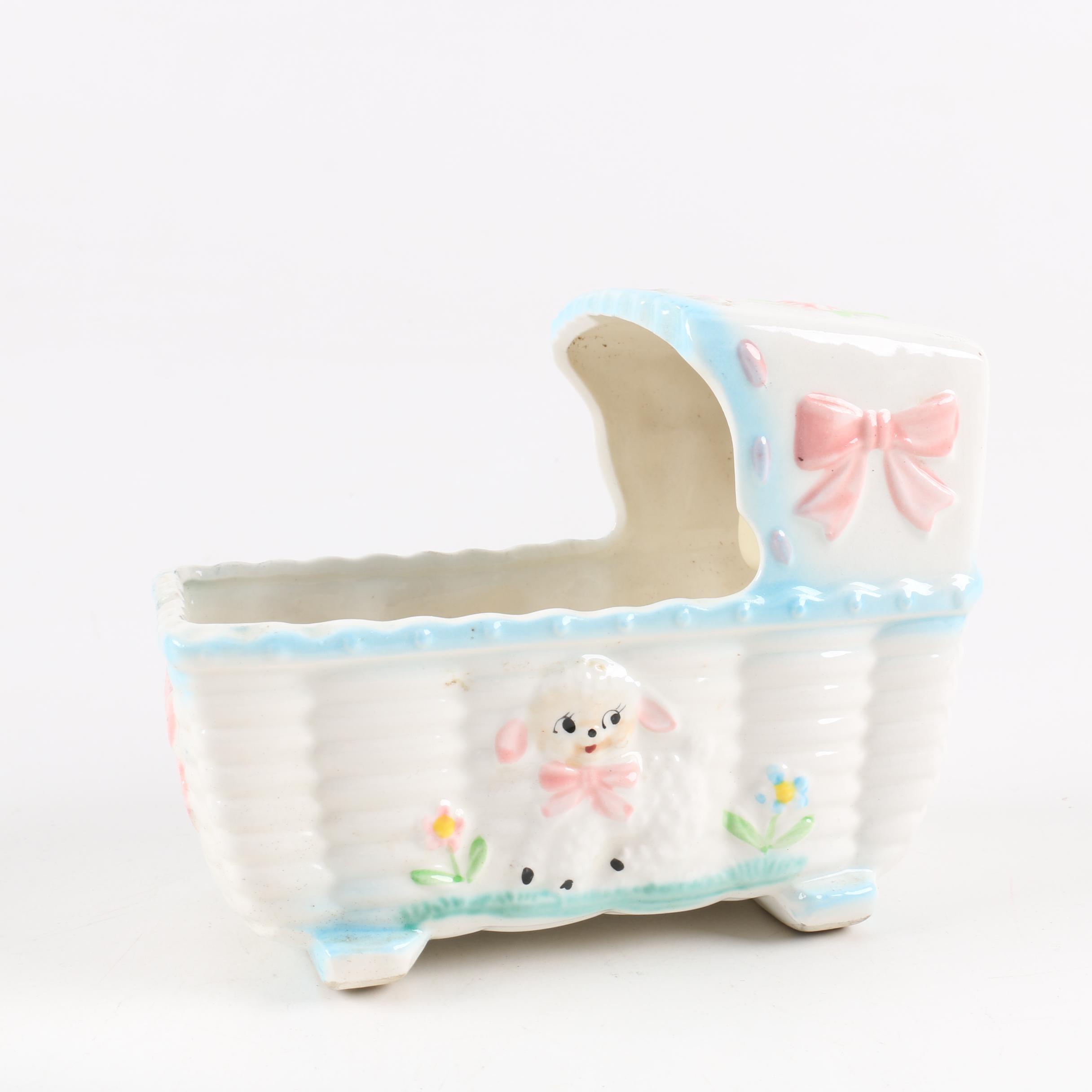 Ruben Musical Bassinet, Pink Doll and Clown Planters
