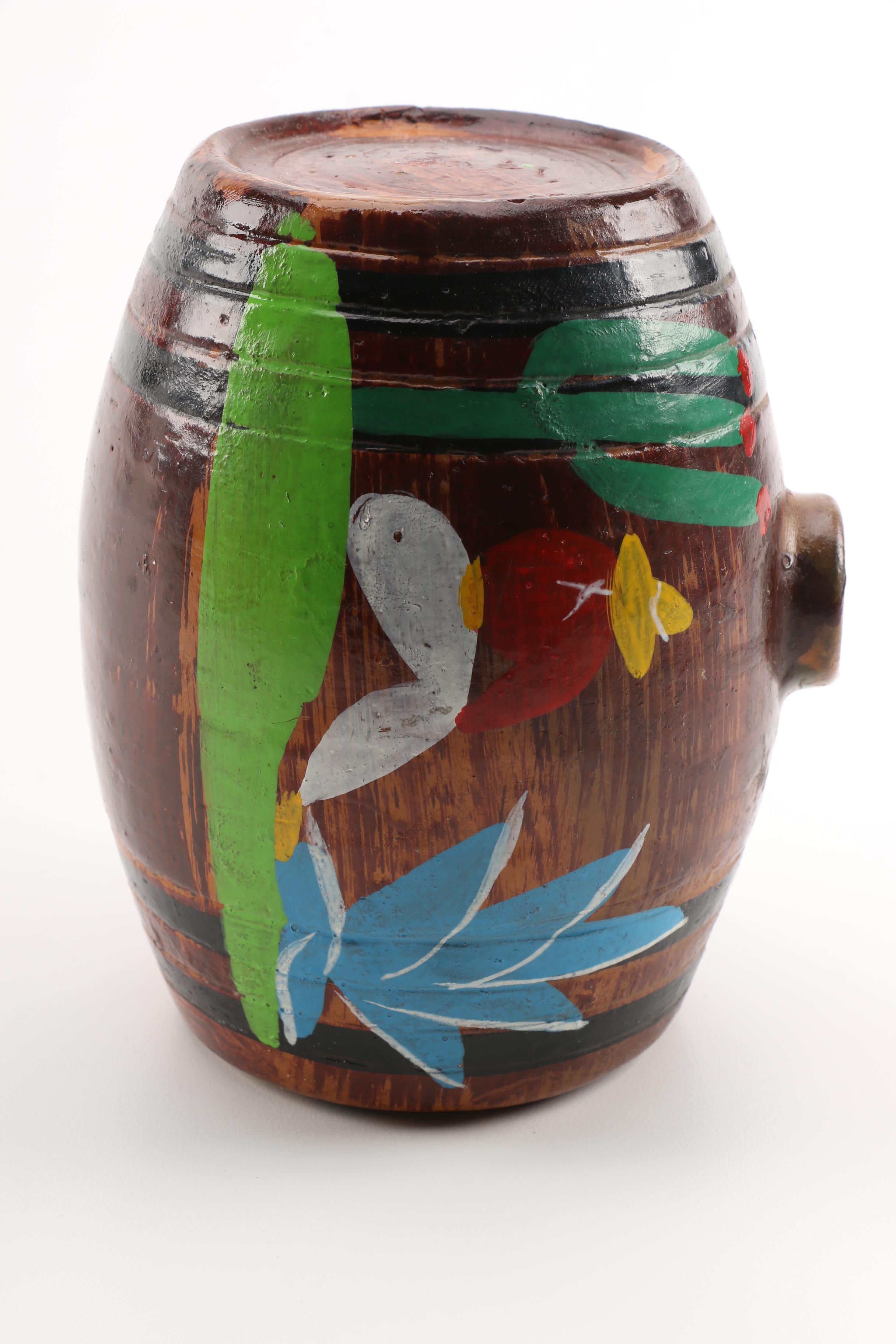 Vintage Barrel Souvenirs and Tableware