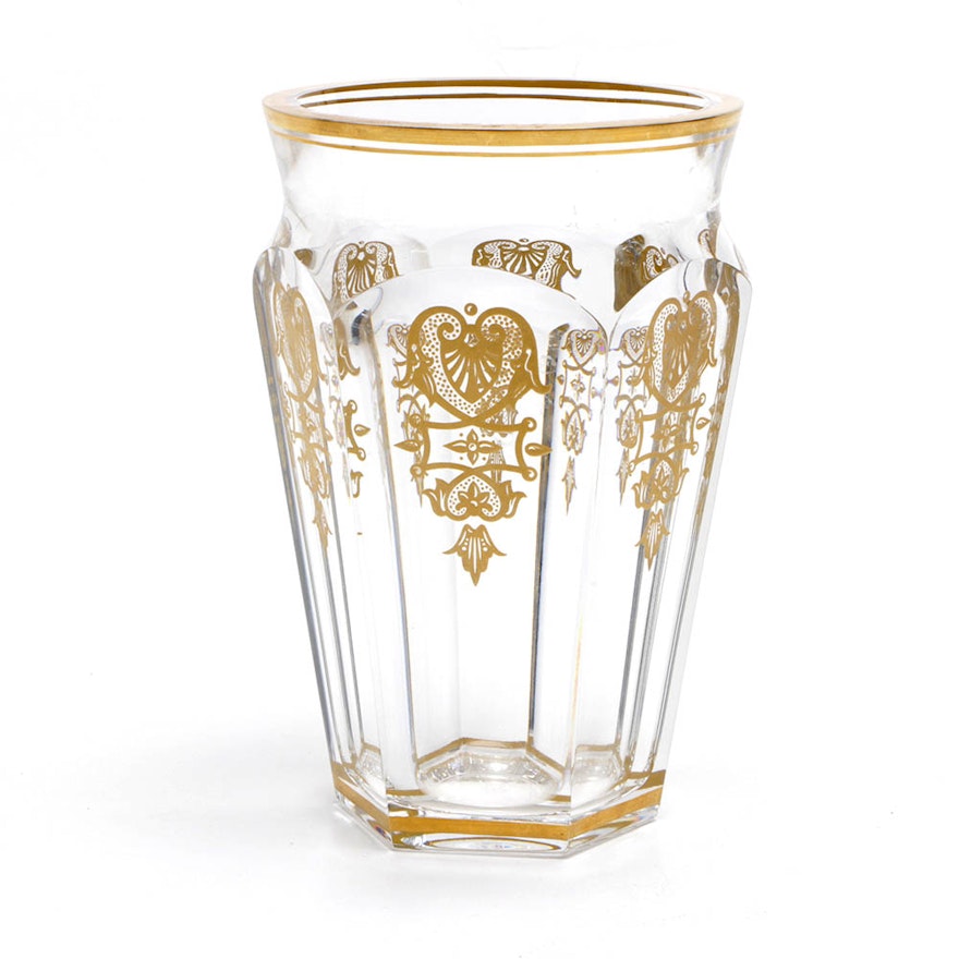 Baccarat "Nelly" Gilt Crystal Vase