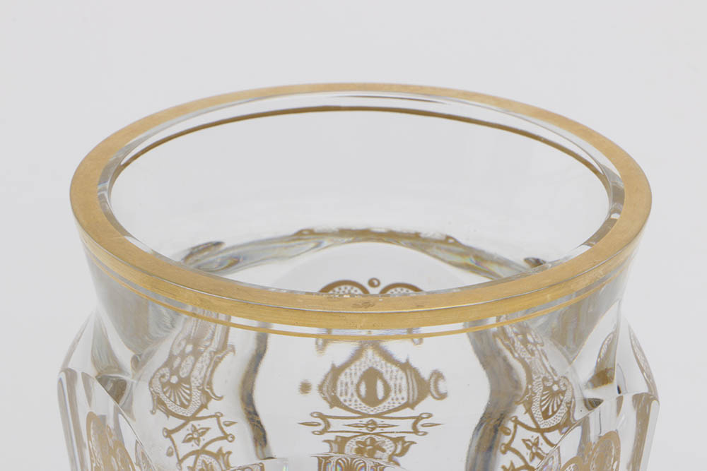 Baccarat "Nelly" Gilt Crystal Vase