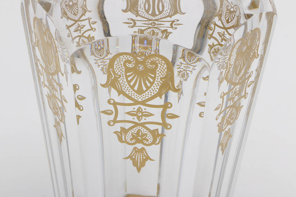 Baccarat "Nelly" Gilt Crystal Vase