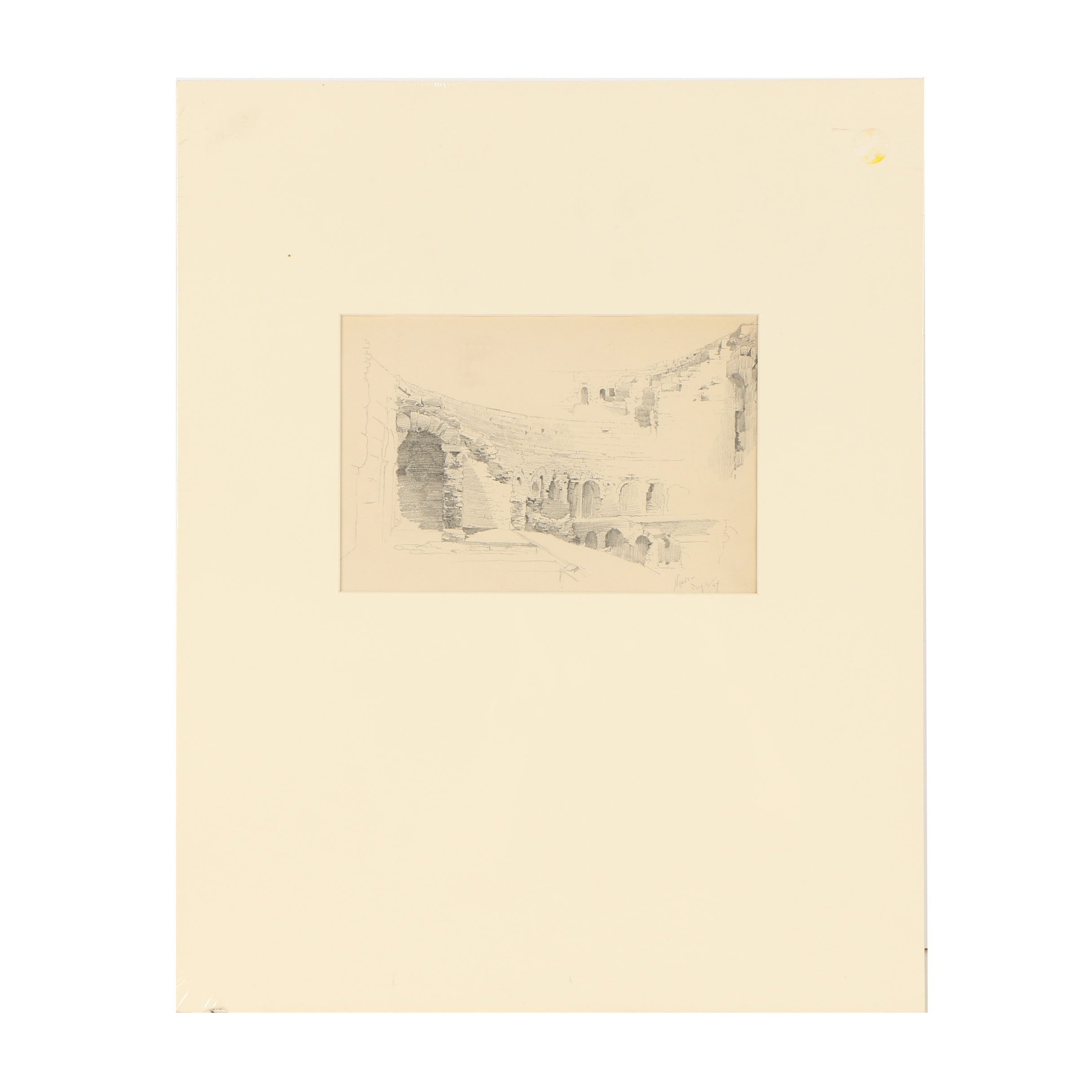Late 20th-Century Graphite Drawing