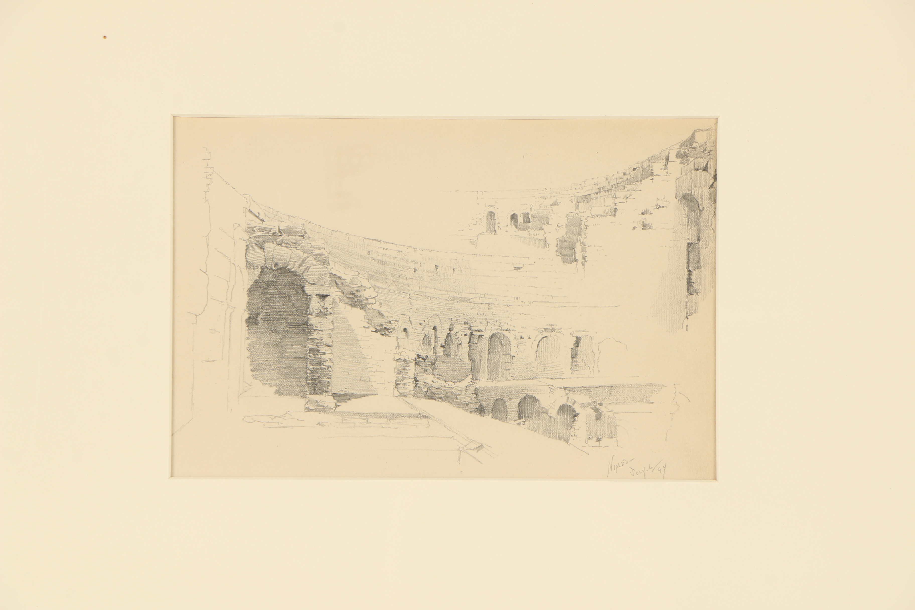 Late 20th-Century Graphite Drawing