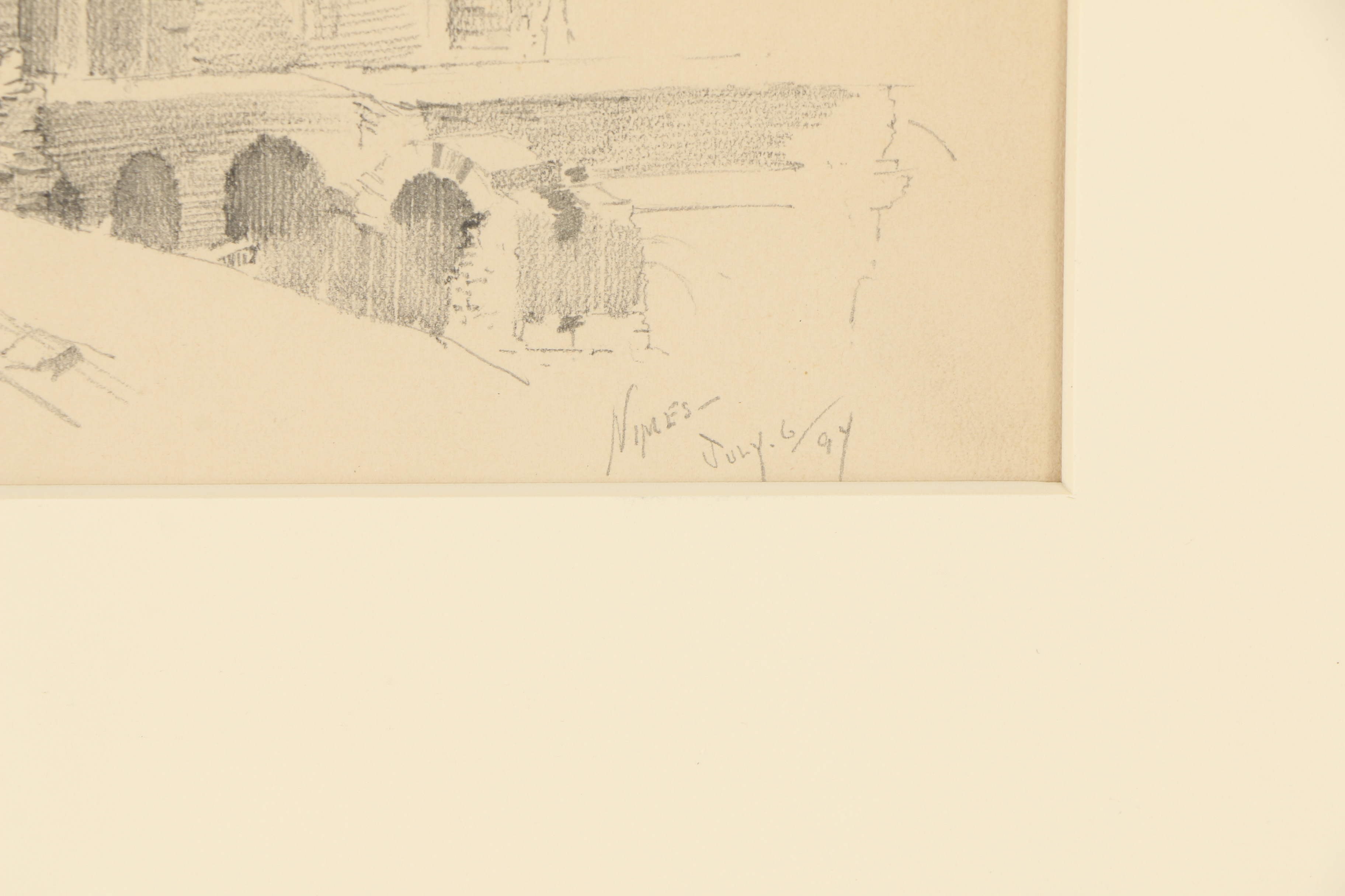 Late 20th-Century Graphite Drawing