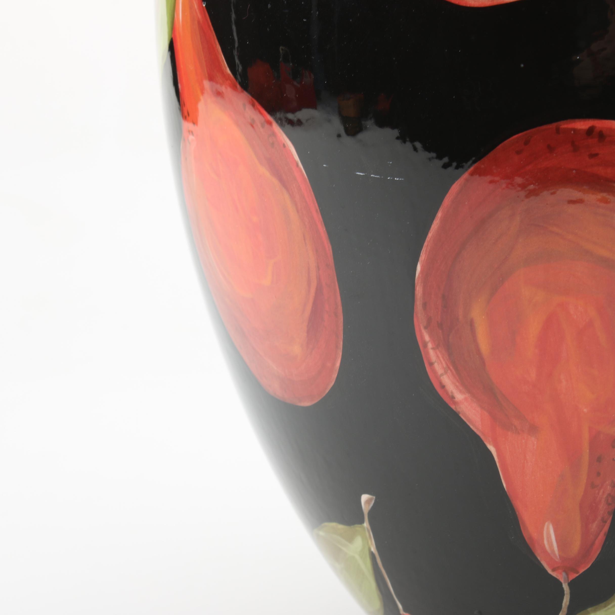 Droll Designs Hand-Painted Ceramic Vase
