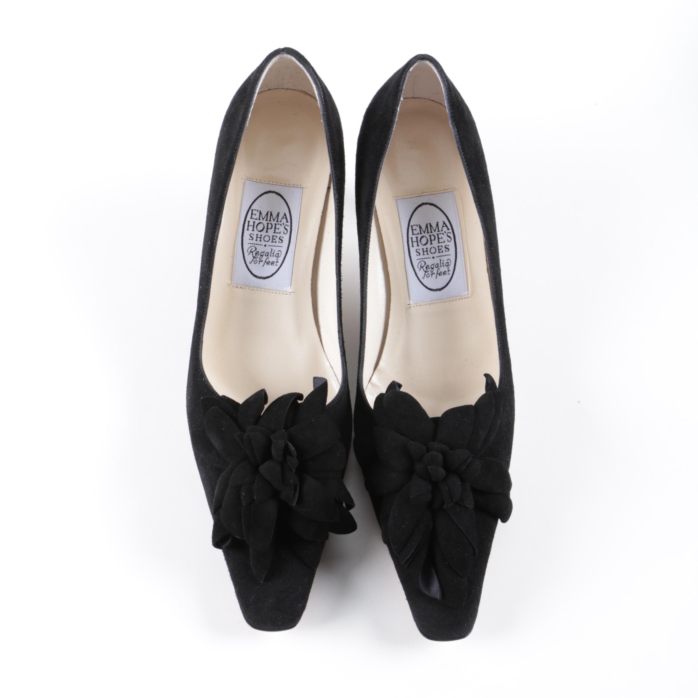 Emma Hope's and Stuart Weitzman Black Suede Heels