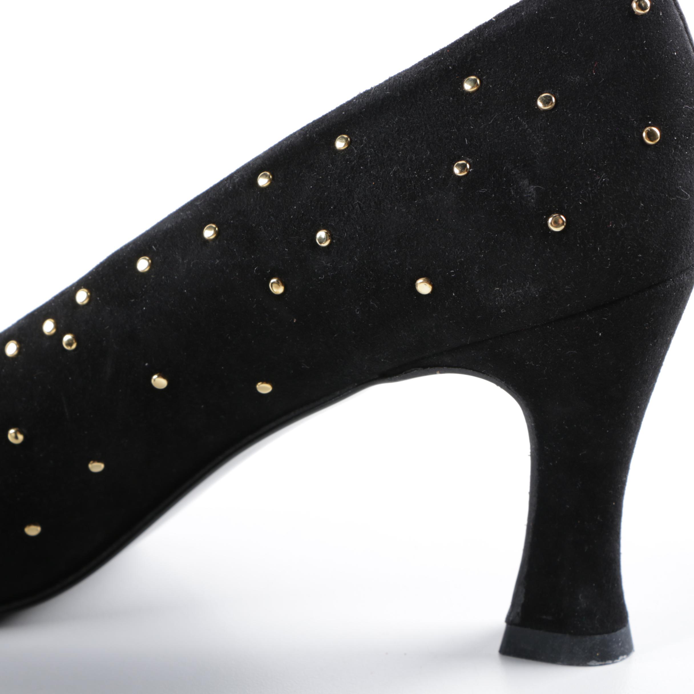 Emma Hope's and Stuart Weitzman Black Suede Heels