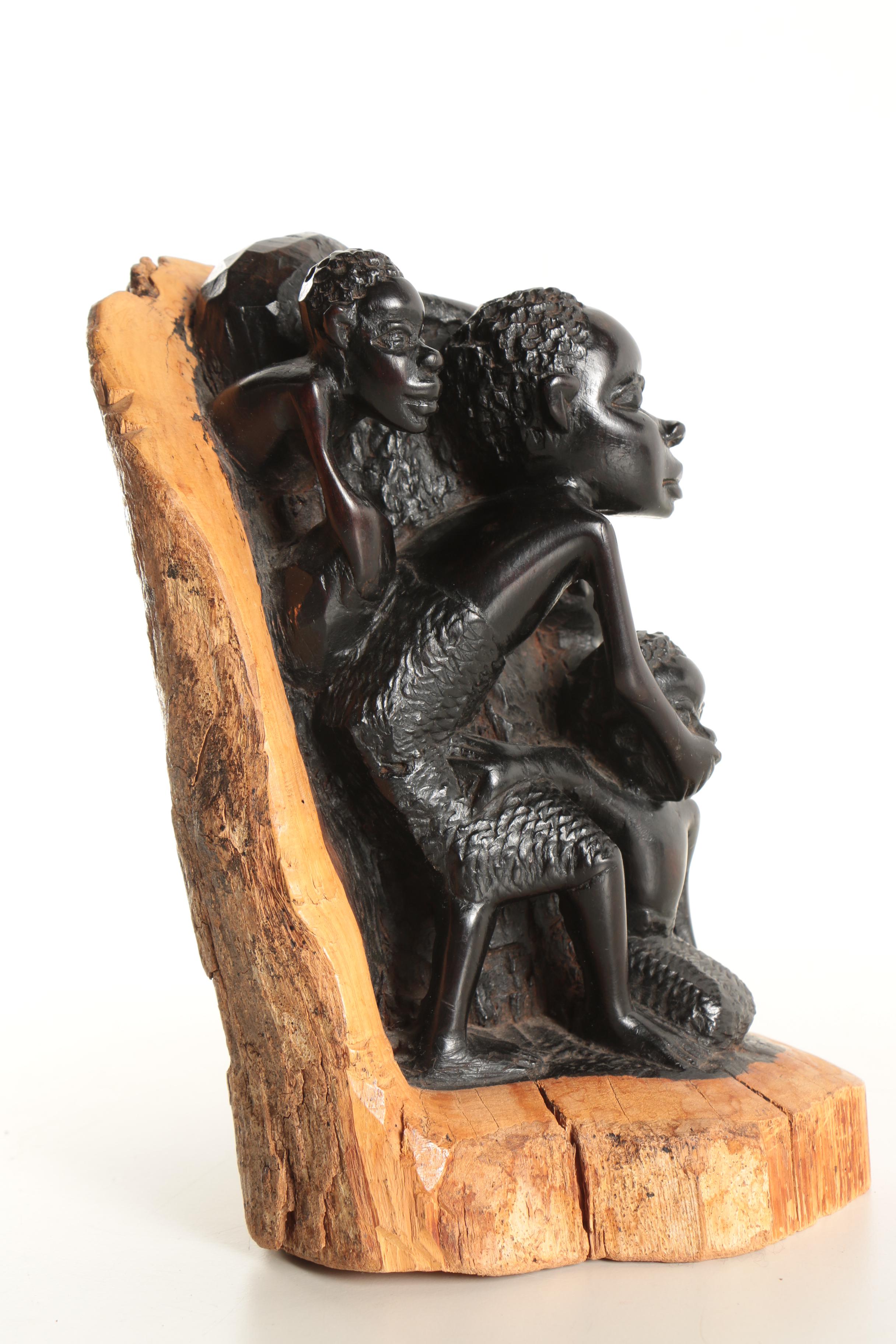 East African Ebony Wood Carving