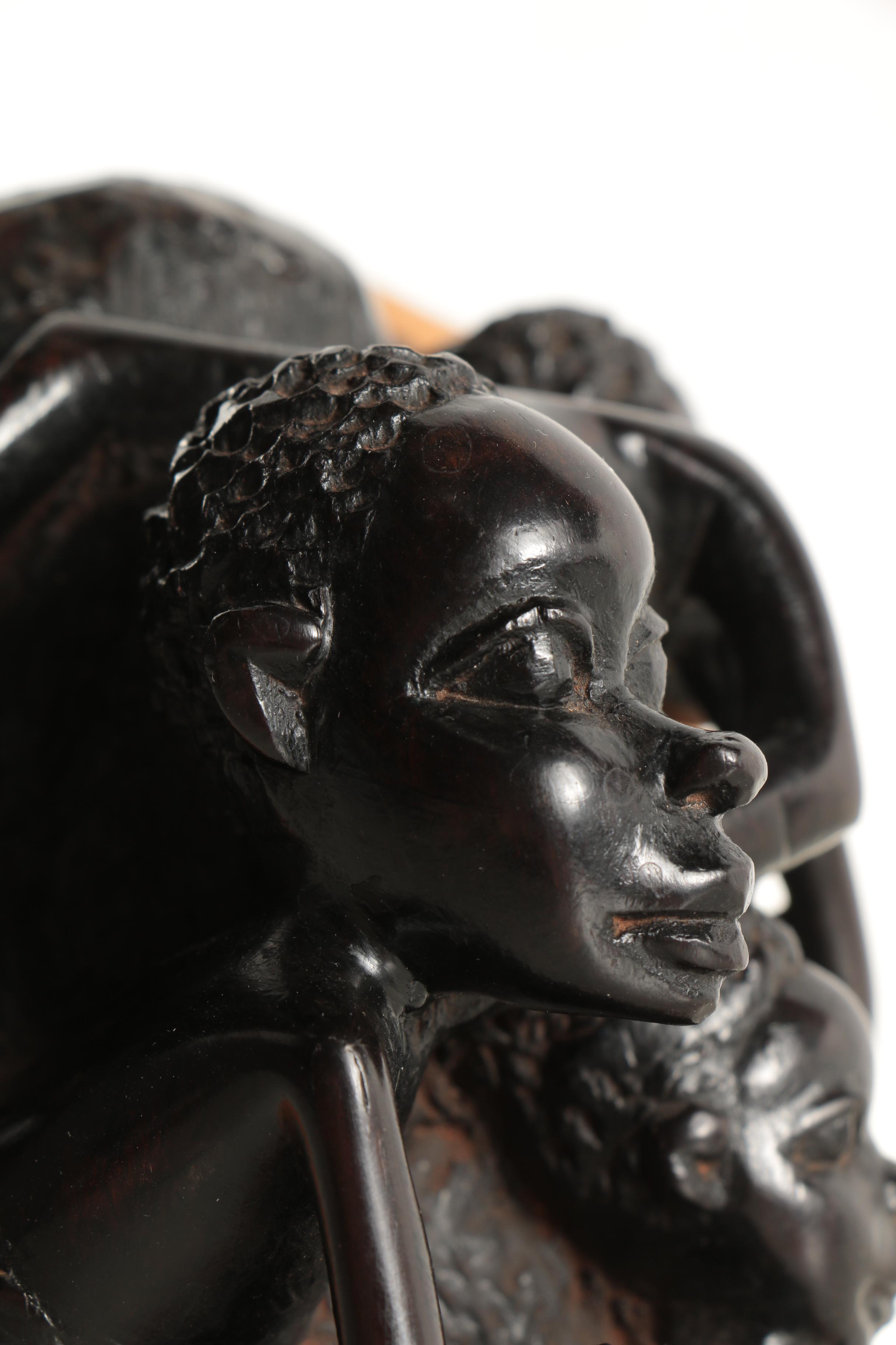 East African Ebony Wood Carving