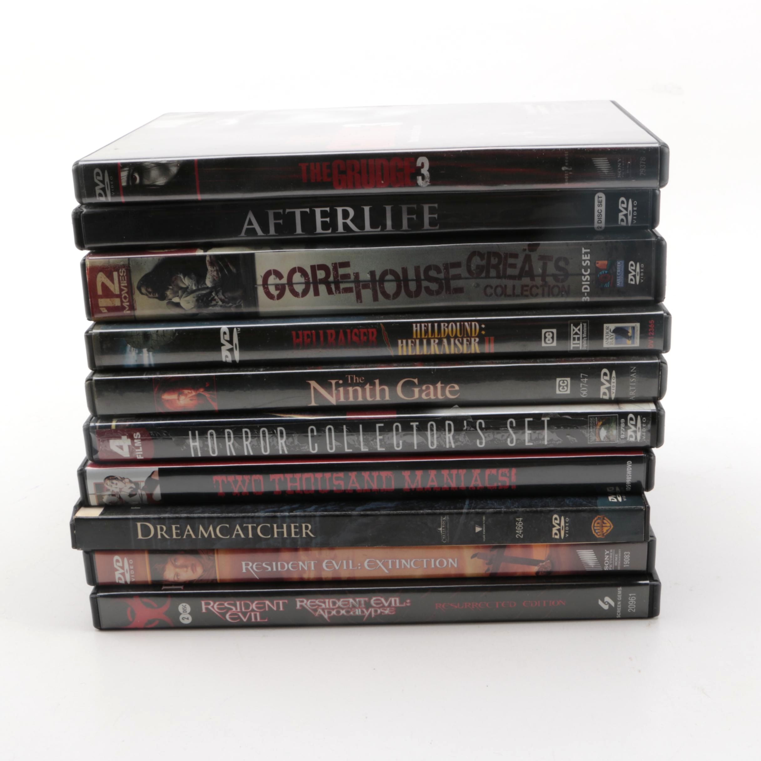 "Resident Evil" and Other Paranormal Thriller and Horror DVDs