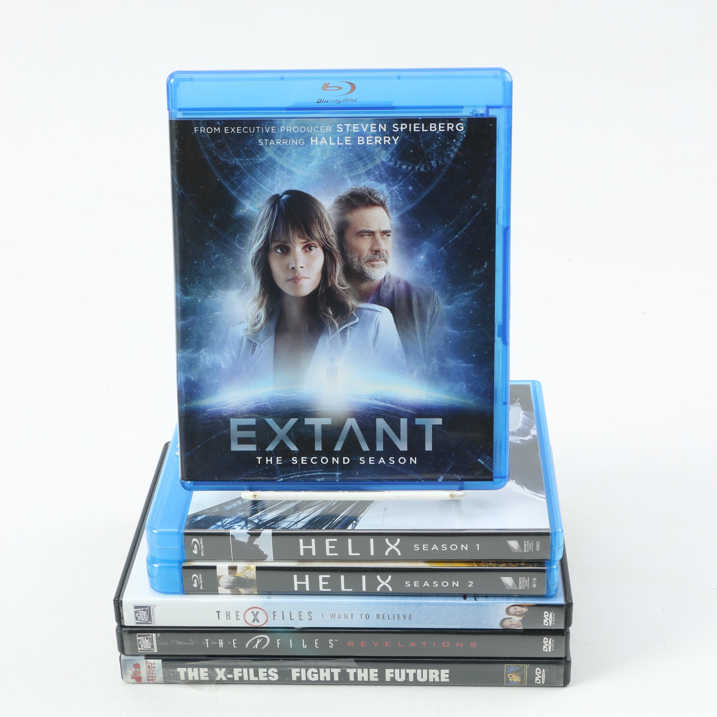 Science Fiction TV Show DVDs and Blu-Rays Including "X-Files"