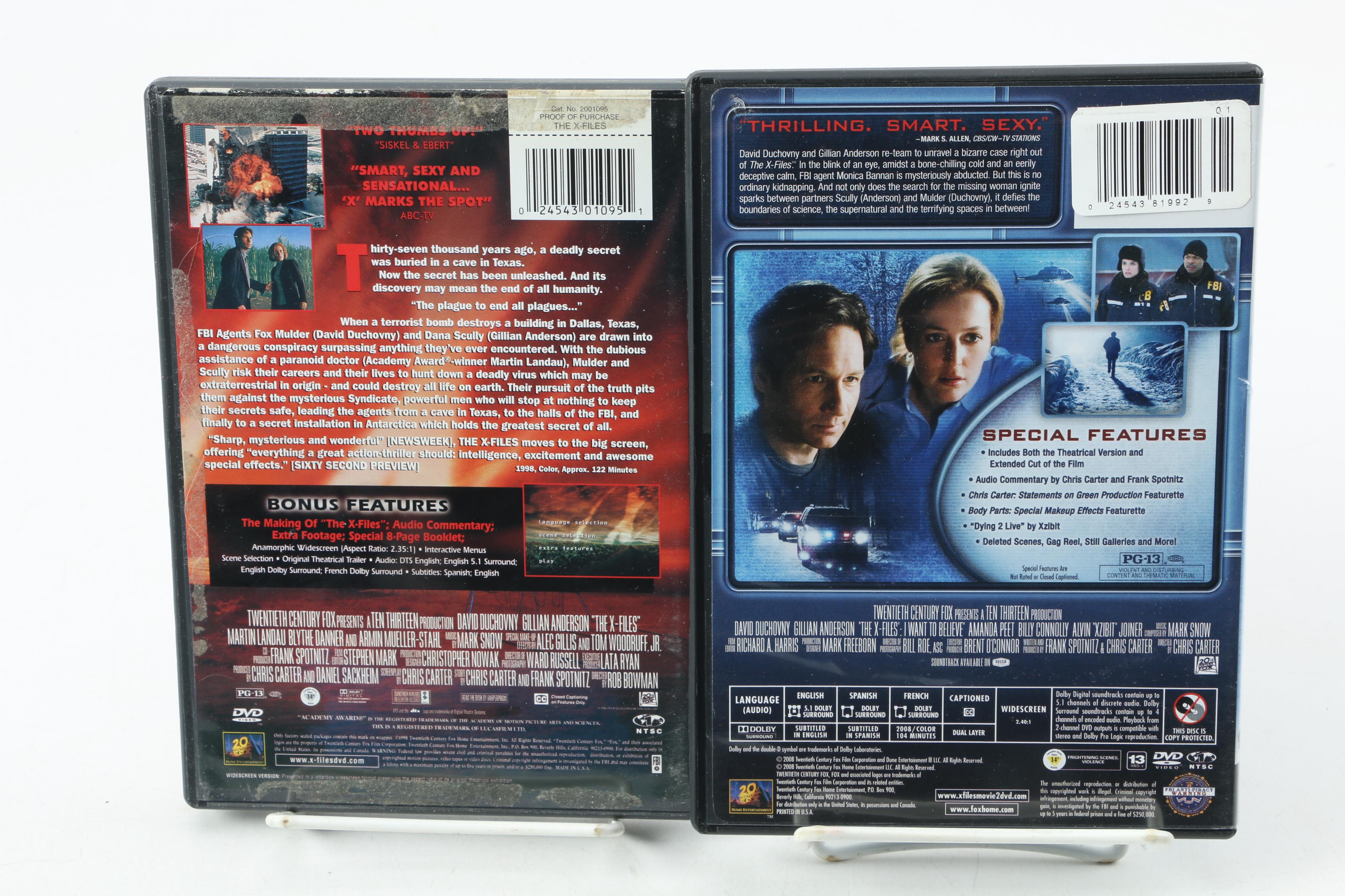 Science Fiction TV Show DVDs and Blu-Rays Including "X-Files"