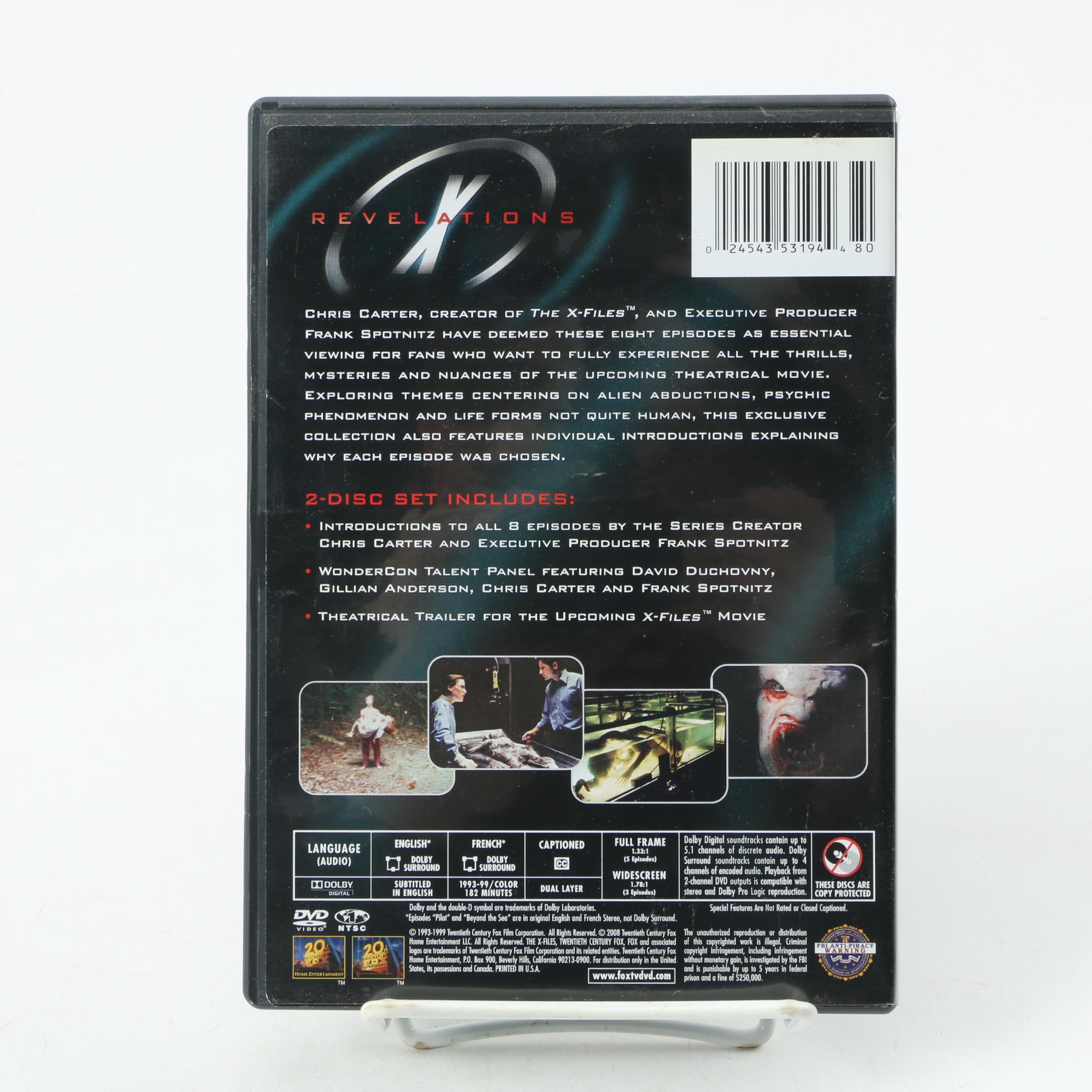 Science Fiction TV Show DVDs and Blu-Rays Including "X-Files"