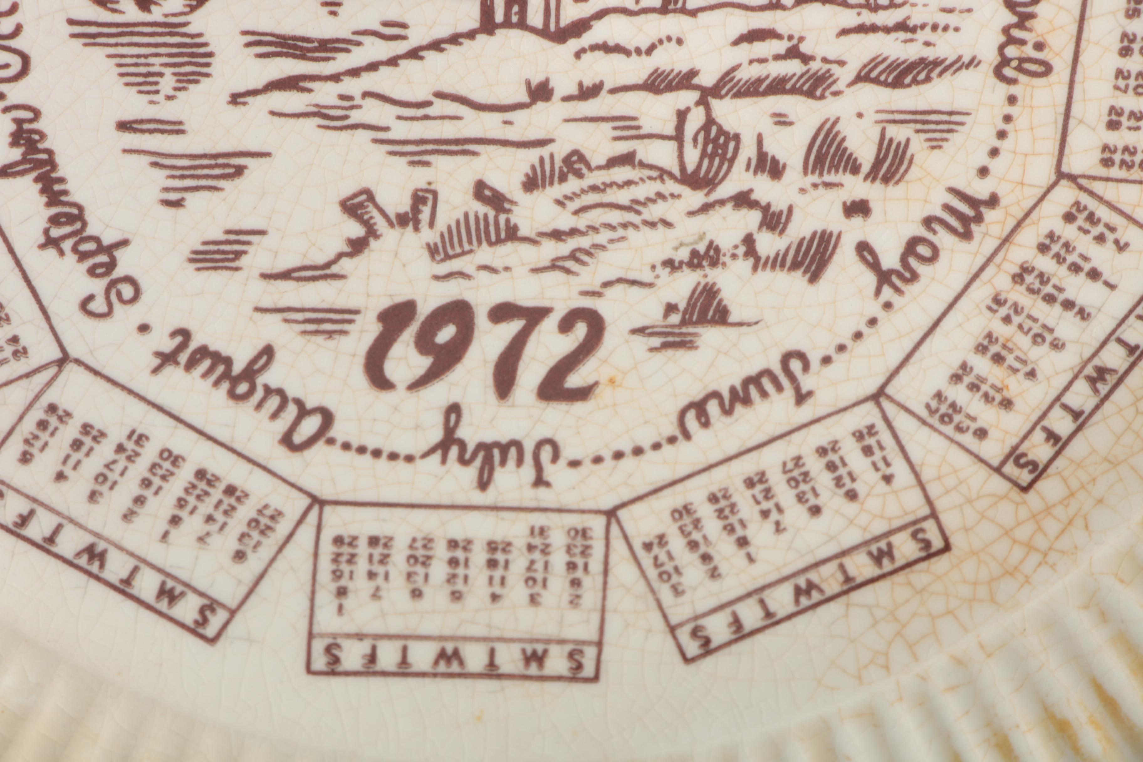 Vintage Commemorative Ironstone Plates by Mount Clemens and Royal China