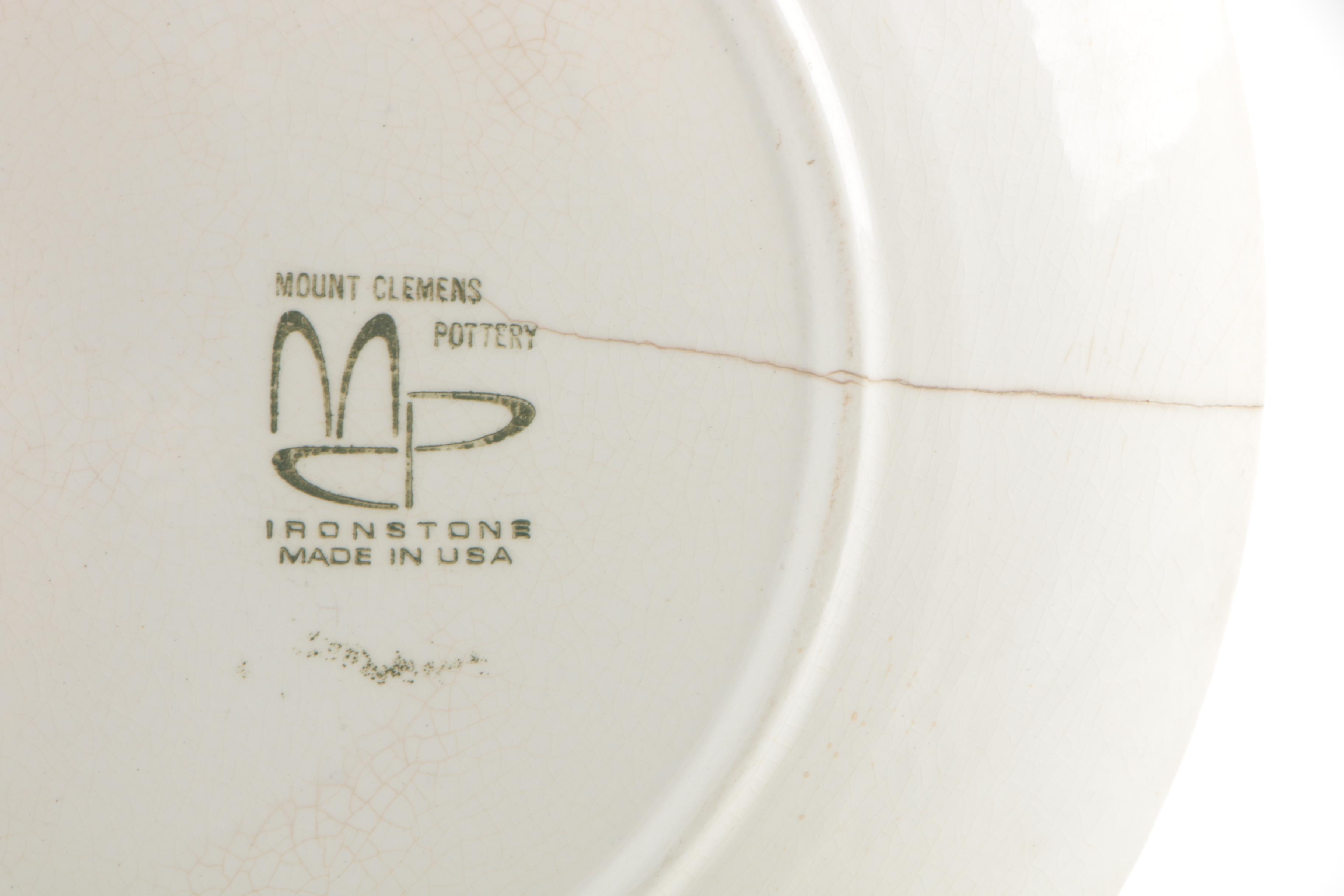 Vintage Commemorative Ironstone Plates by Mount Clemens and Royal China