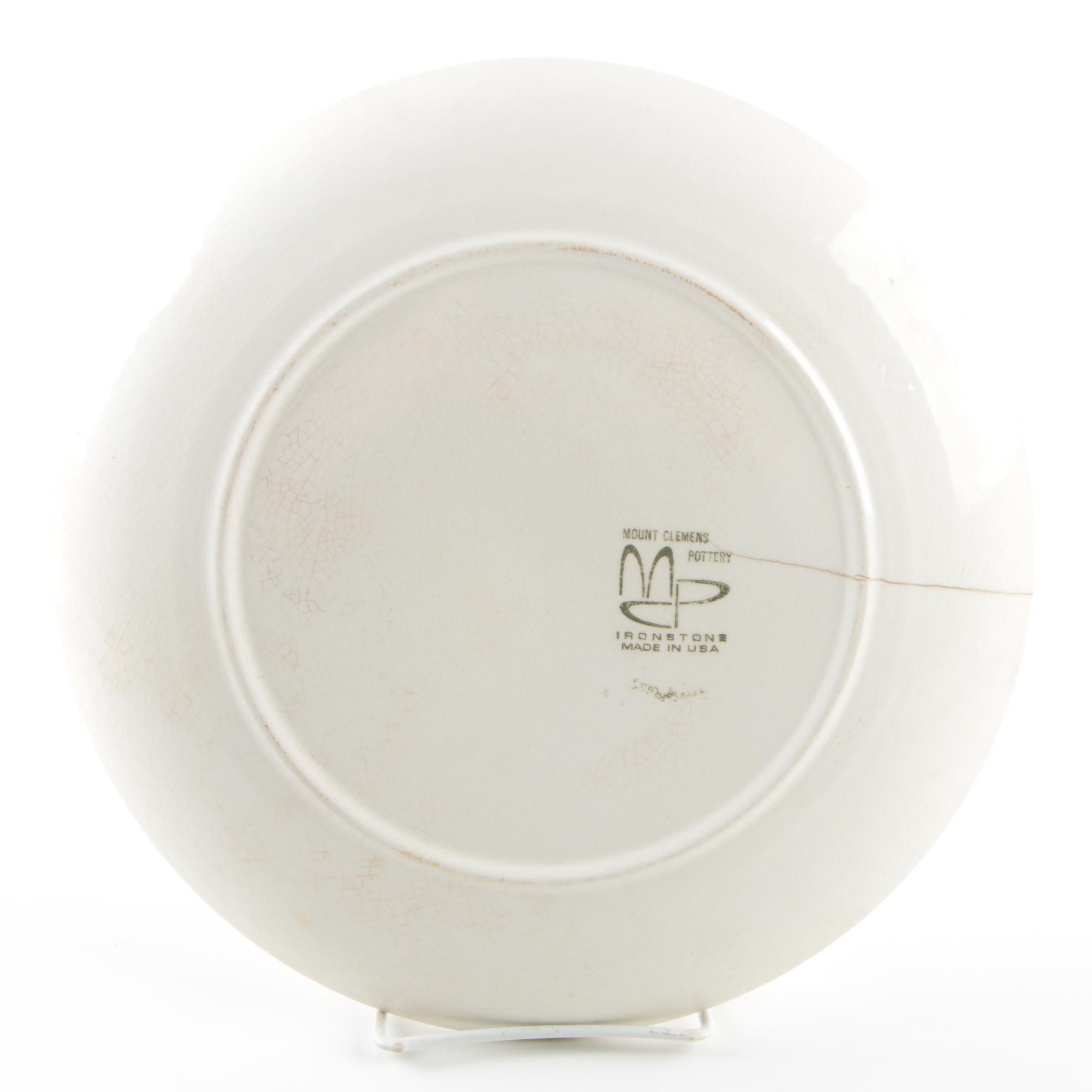 Vintage Commemorative Ironstone Plates by Mount Clemens and Royal China