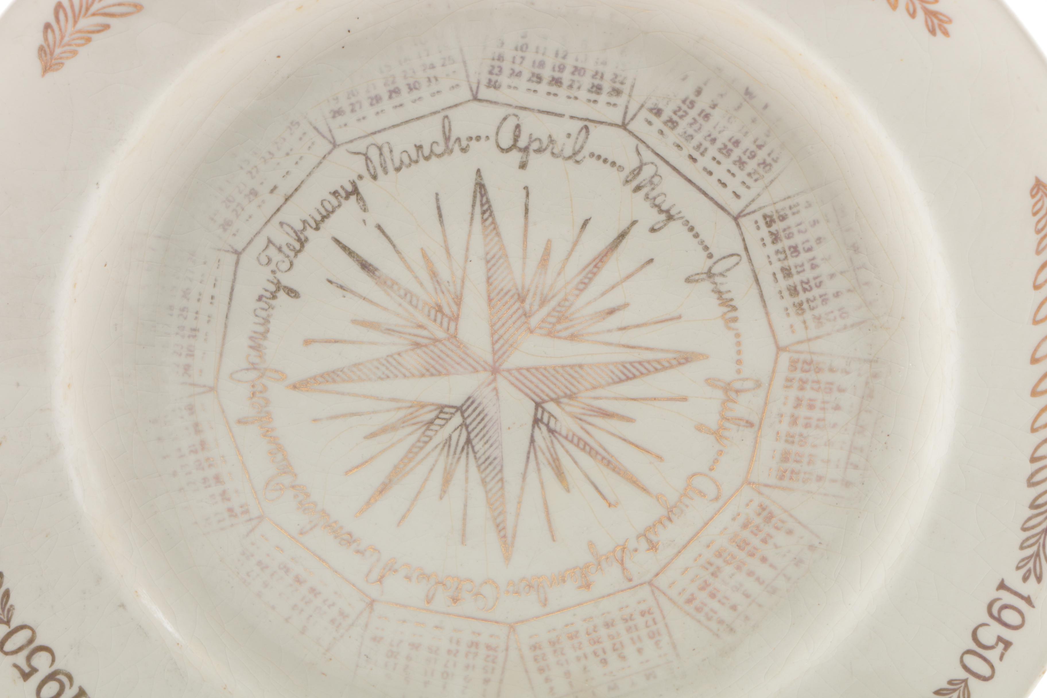 Vintage Commemorative Ironstone Plates by Mount Clemens and Royal China