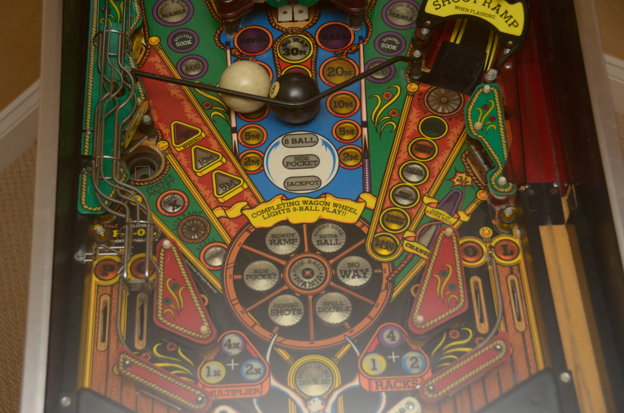 1992 "Cue Ball Wizard" Pinball Machine by Gottlieb