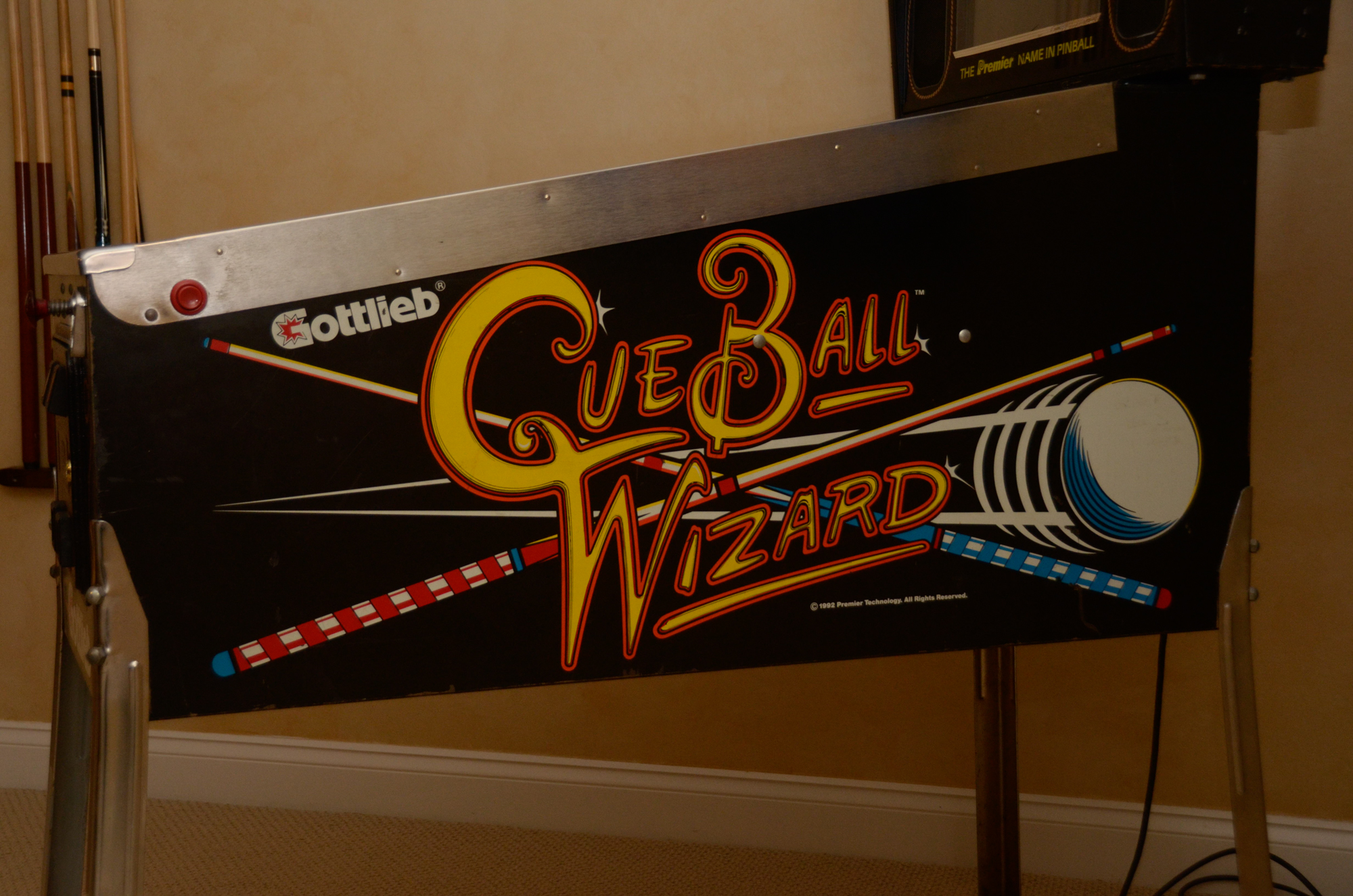 1992 "Cue Ball Wizard" Pinball Machine by Gottlieb
