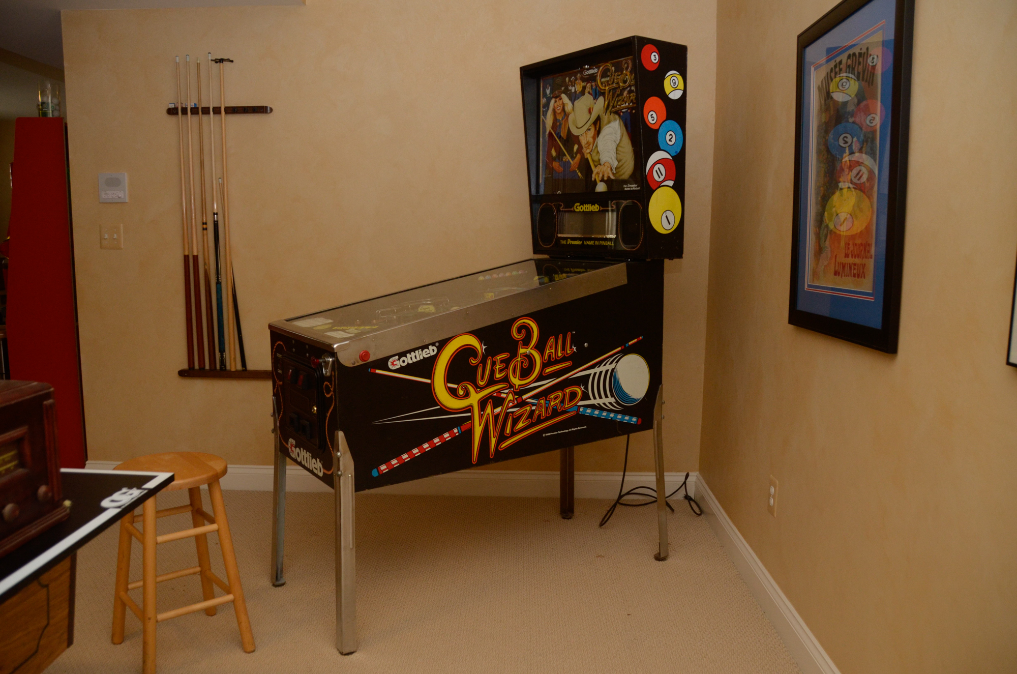 1992 "Cue Ball Wizard" Pinball Machine by Gottlieb