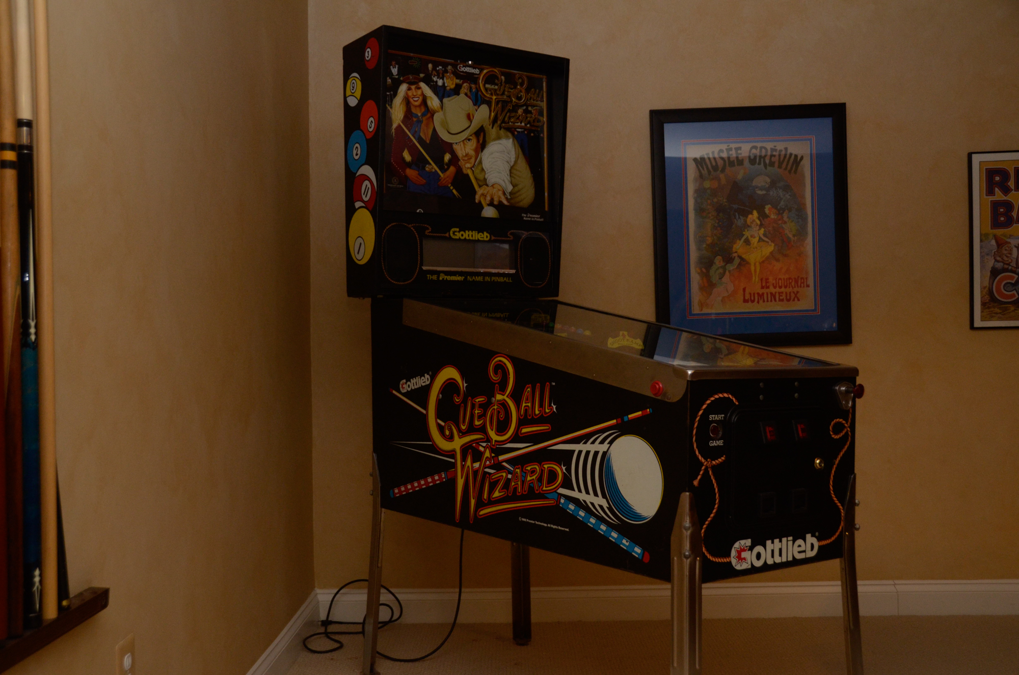 1992 "Cue Ball Wizard" Pinball Machine by Gottlieb