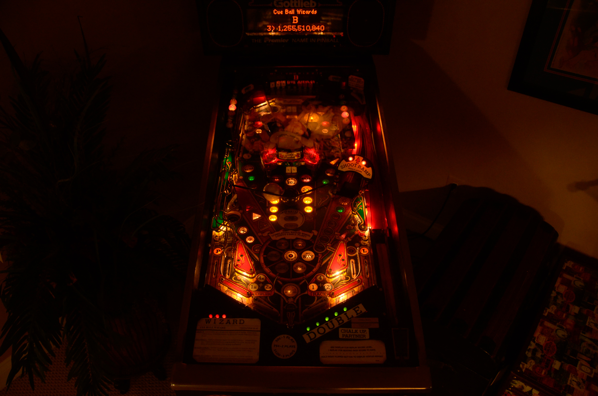 1992 "Cue Ball Wizard" Pinball Machine by Gottlieb