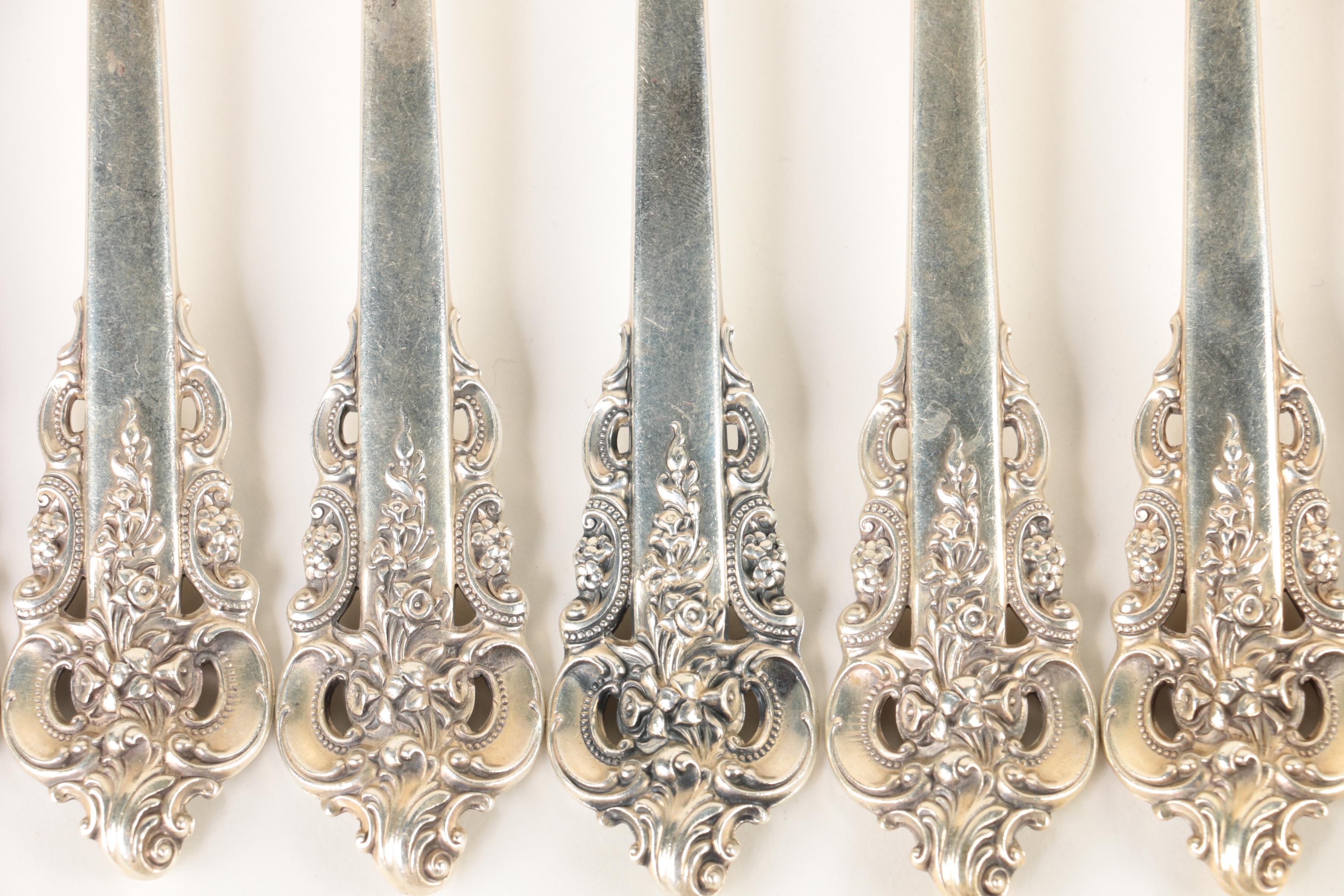 Wallace "Grande Baroque" Sterling Silver Flatware Set