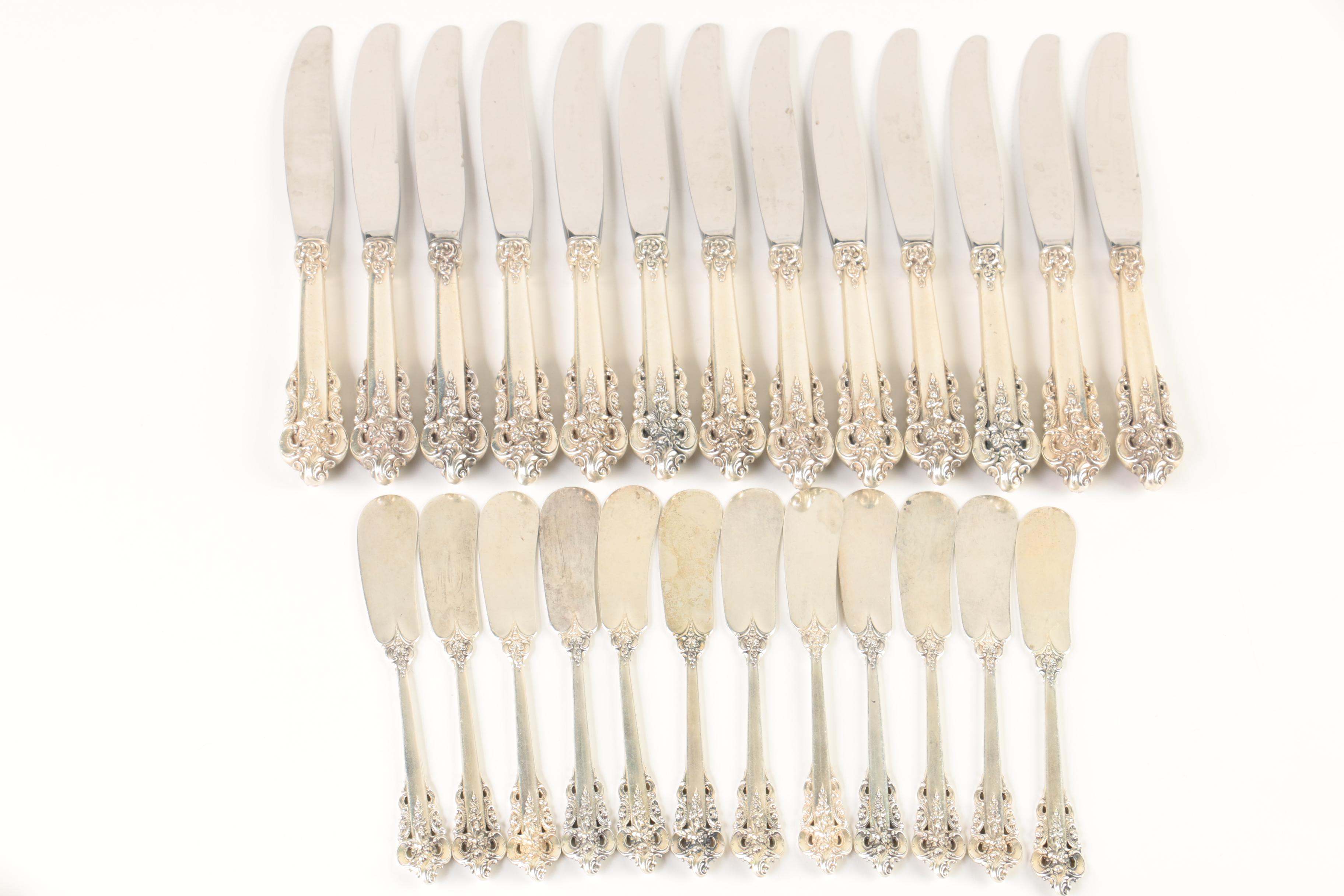 Wallace "Grande Baroque" Sterling Silver Flatware Set