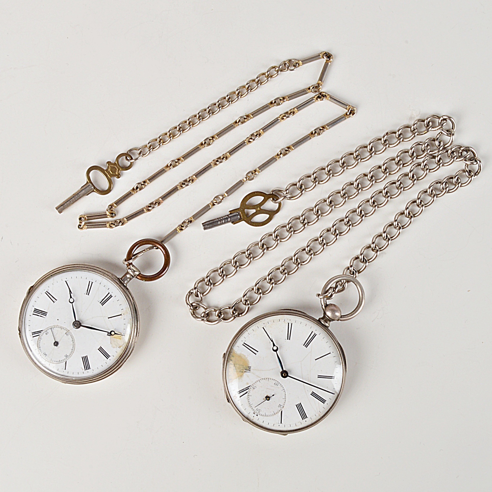 Antique European 800 Silver Pocket Watches