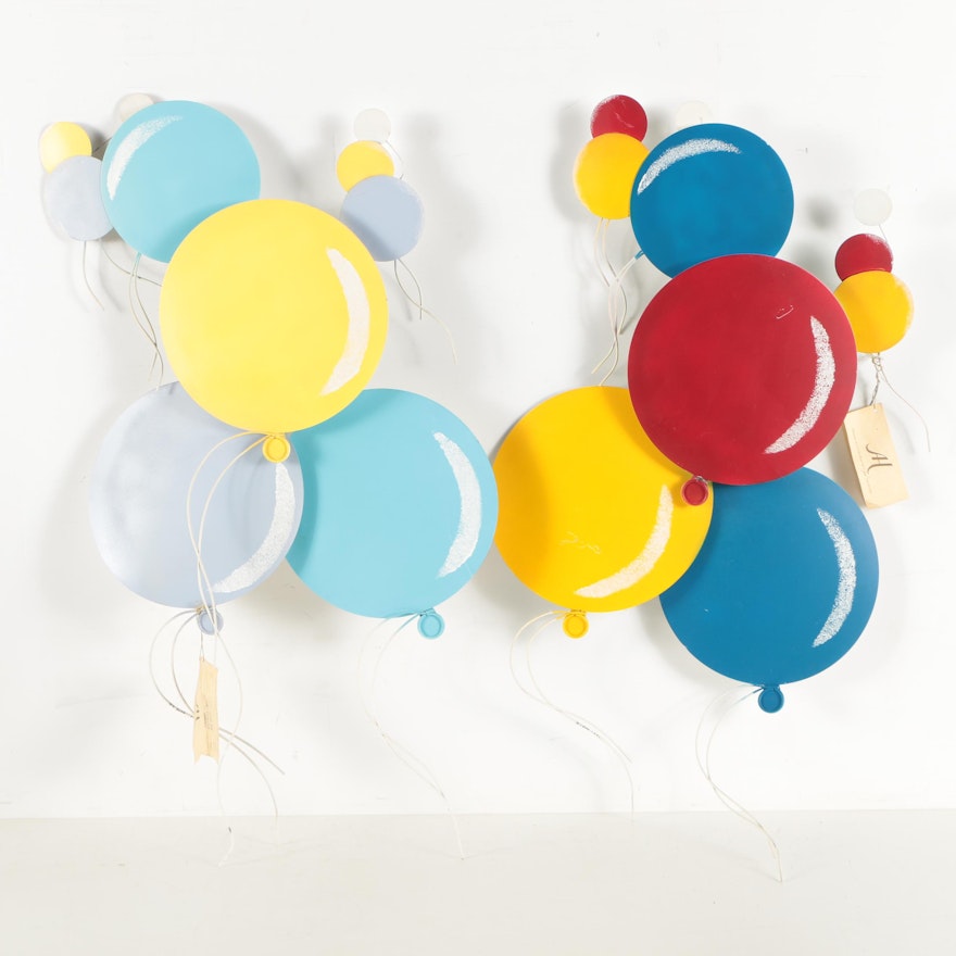 C. Jere Metal Wall Sculptures "Balloons I and II"