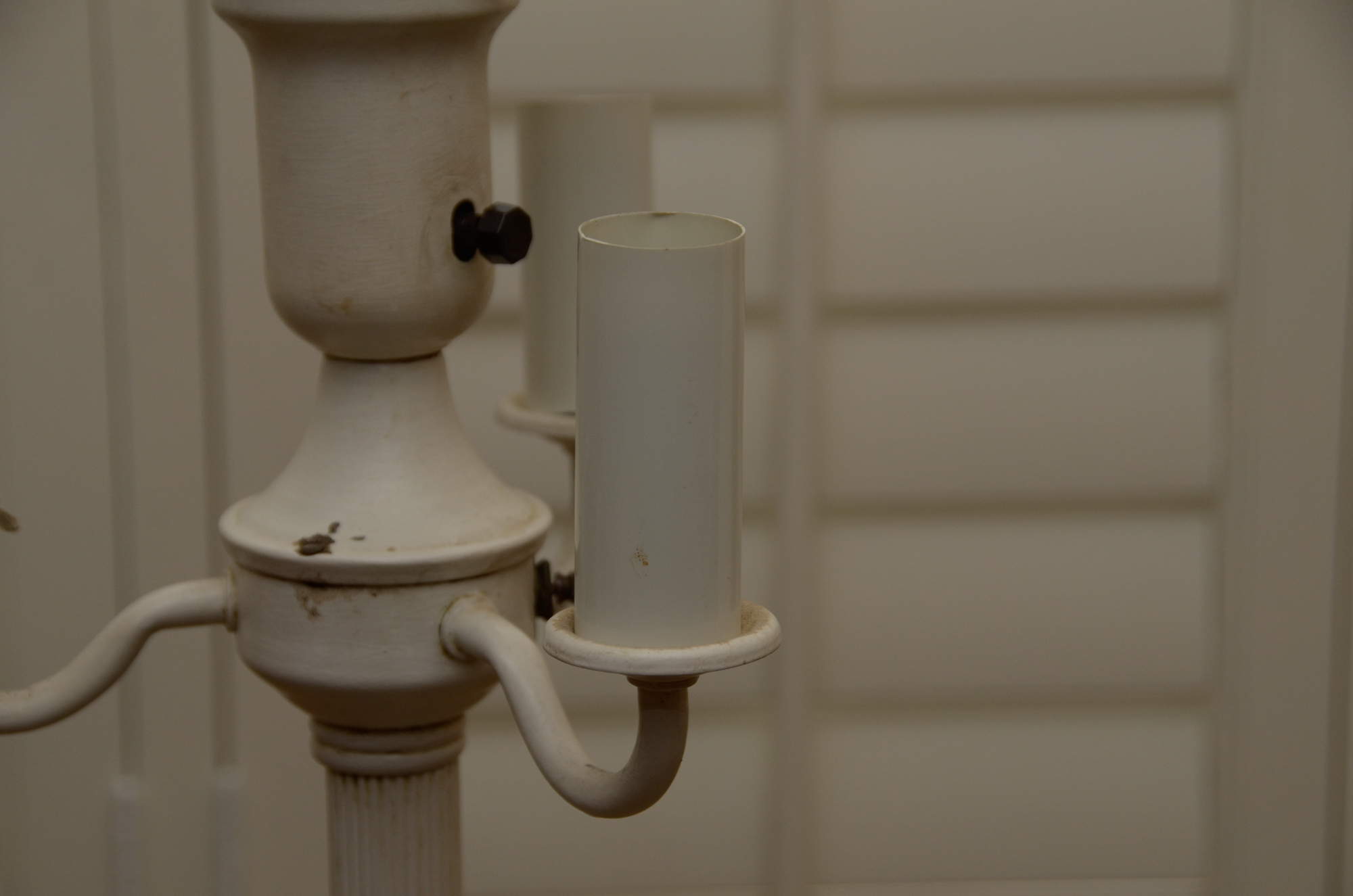 Classic Metal Candelabra Torchiere Floor Lamp