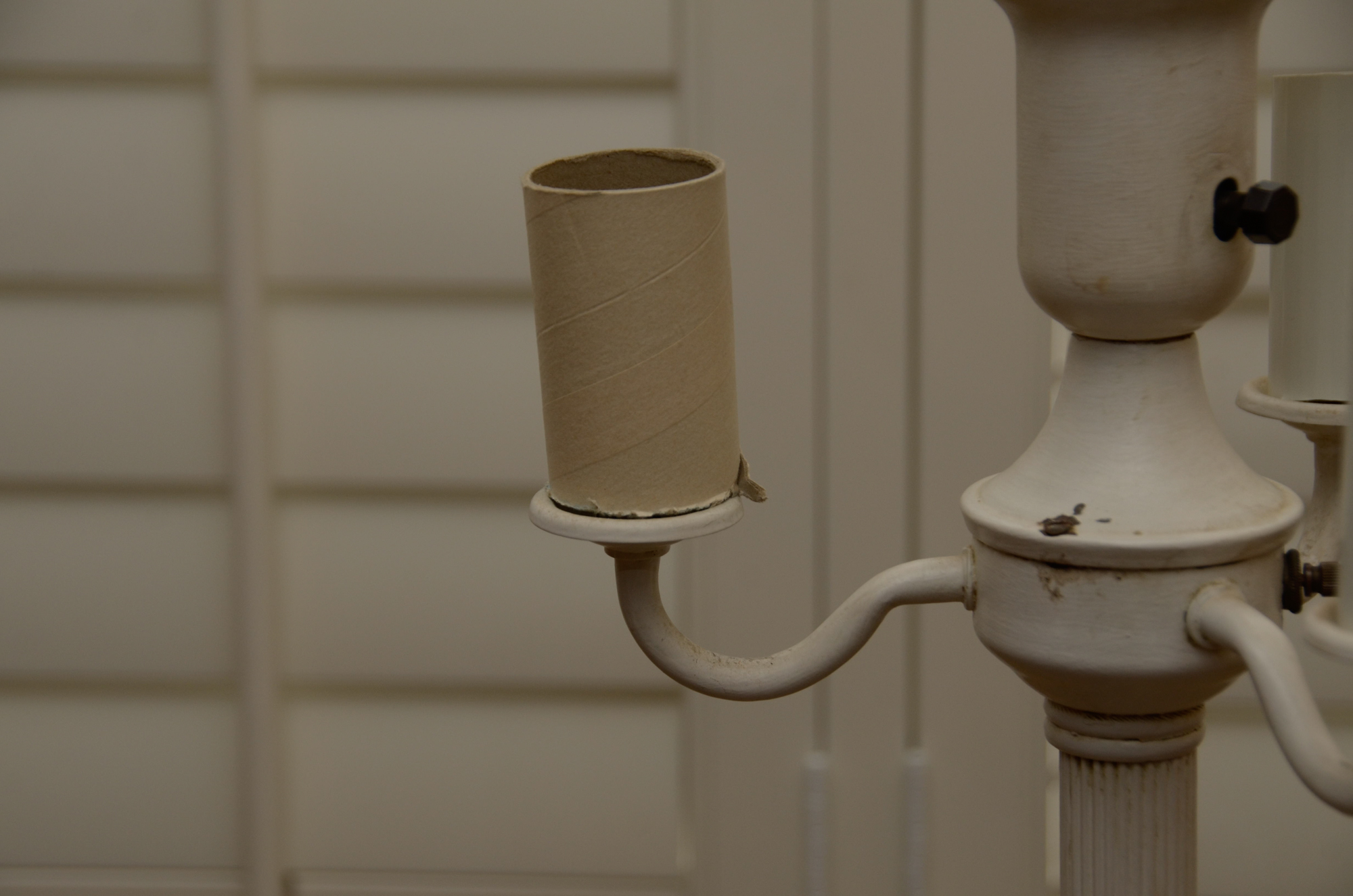 Classic Metal Candelabra Torchiere Floor Lamp