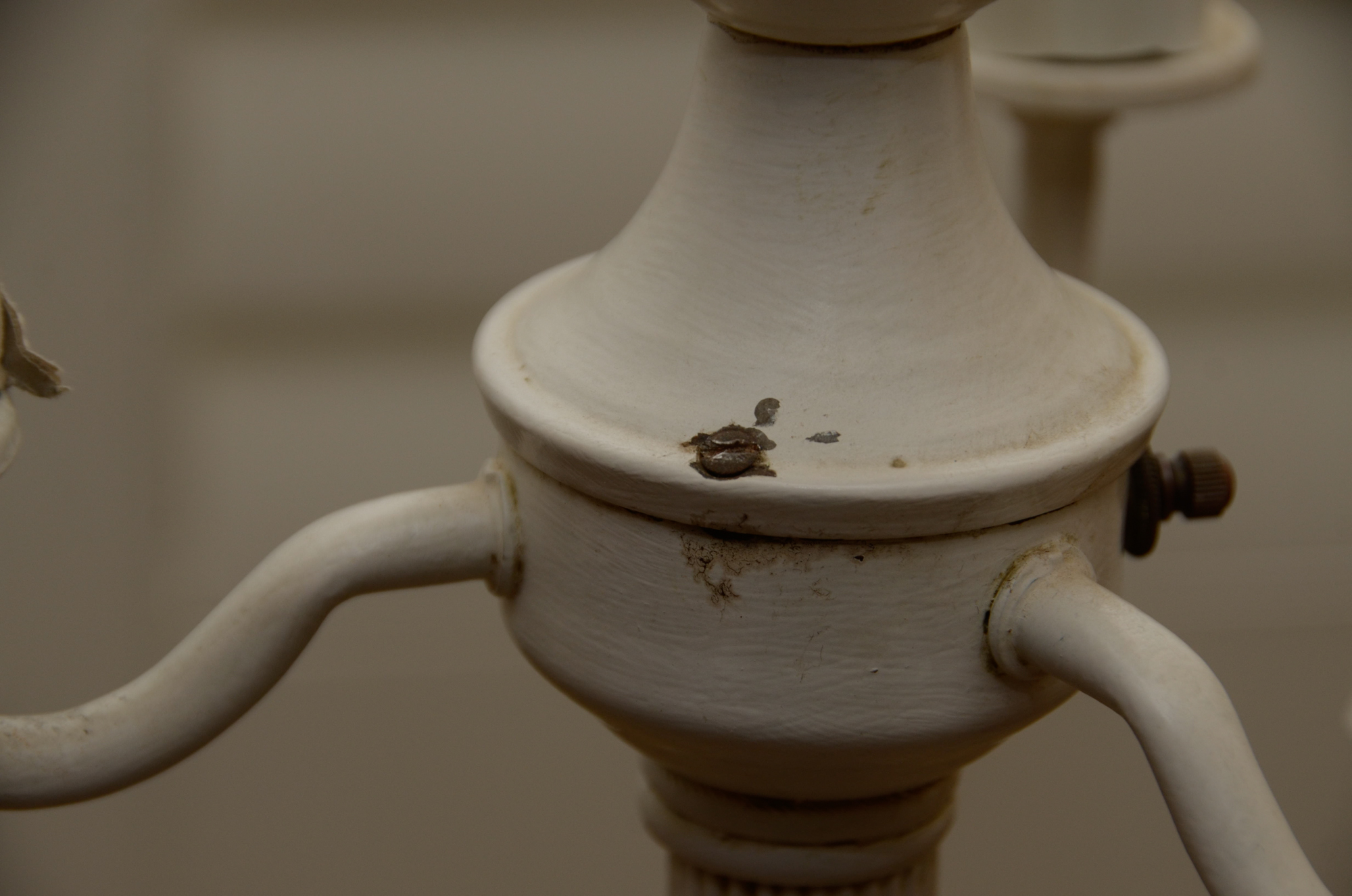 Classic Metal Candelabra Torchiere Floor Lamp